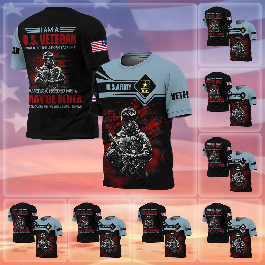 Premium I Am A US Veteran T-Shirt NPVC160502