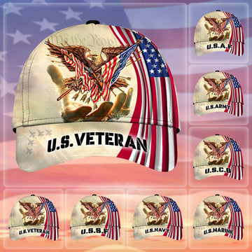 Premium Proudly Served US Veteran Cap APVC110701
