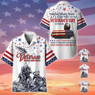 Premium Memorial Day Is For Them Polo And Hawaii Shirt NPVC060201