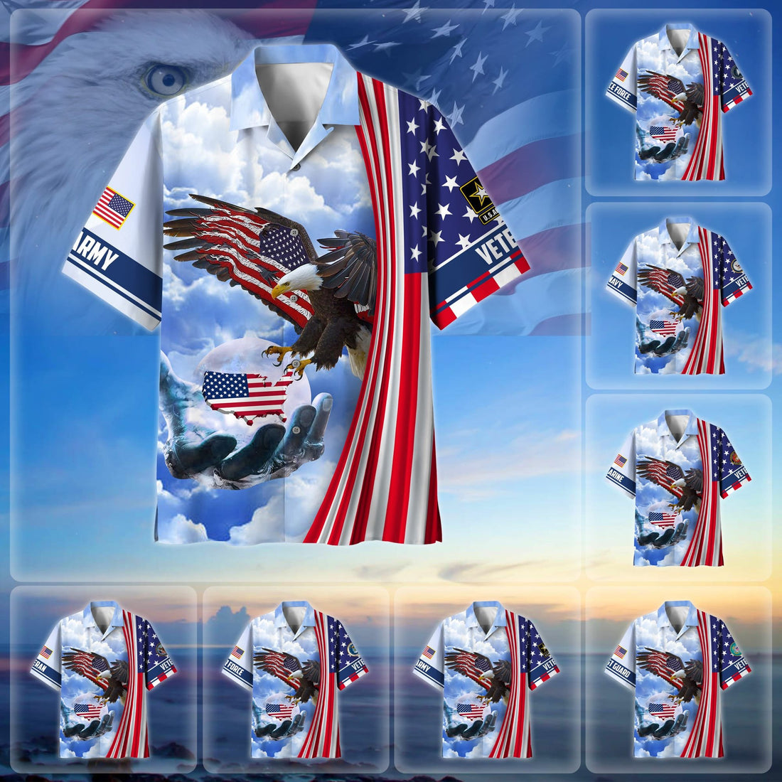 Premium American Pride US Veteran Hawaii Shirt NPVC290502
