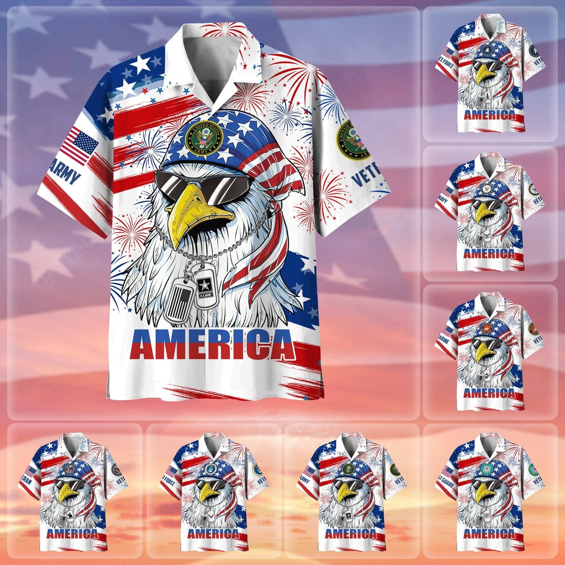 Premium American Pride US Veteran Hawaii Shirt NPVC170502