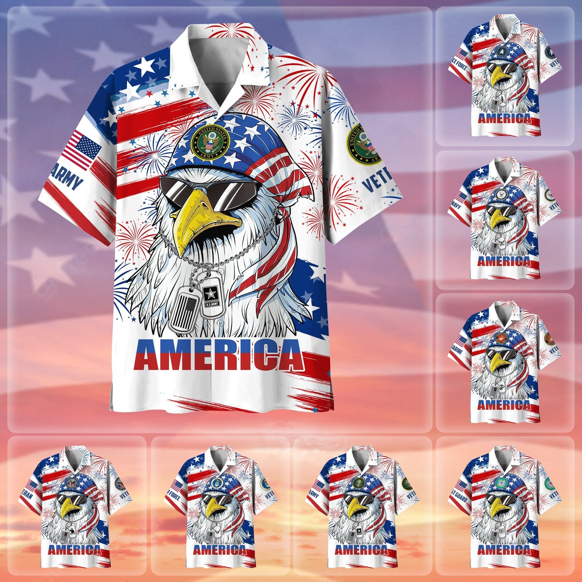 Premium American Pride US Veteran Hawaii Shirt NPVC170502