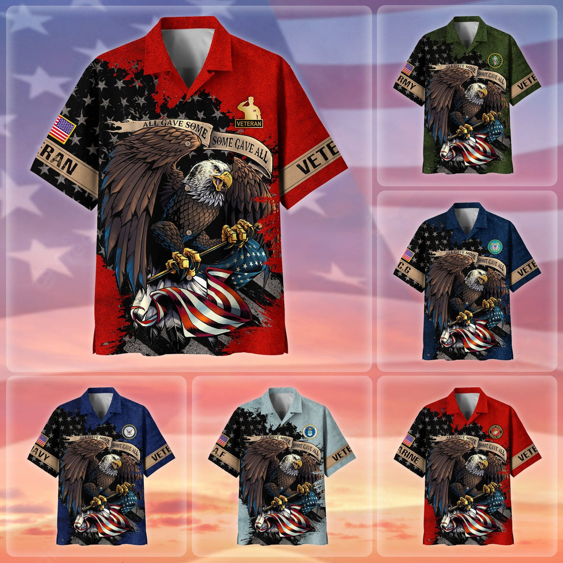 Premium All Gave Some Some Gave All US Veteran Polo And Hawaii Shirt NPVC140204