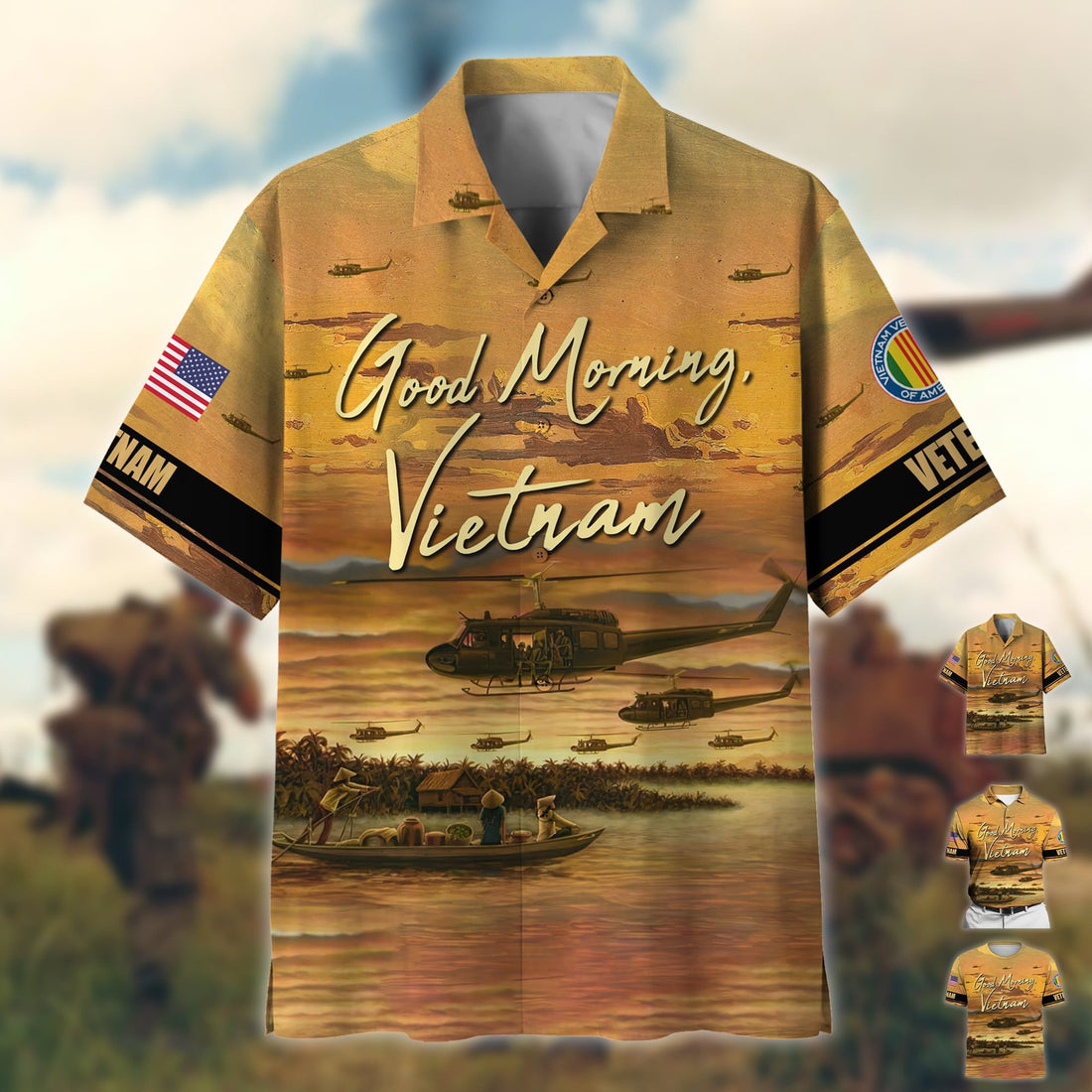 Premium Good Morning, Vietnam Polo And Hawaii Shirt NPVC260402