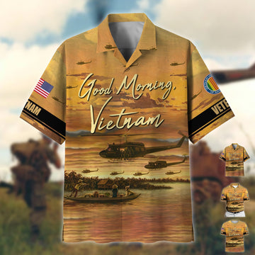 Premium Good Morning, Vietnam Polo And Hawaii Shirt NPVC260402