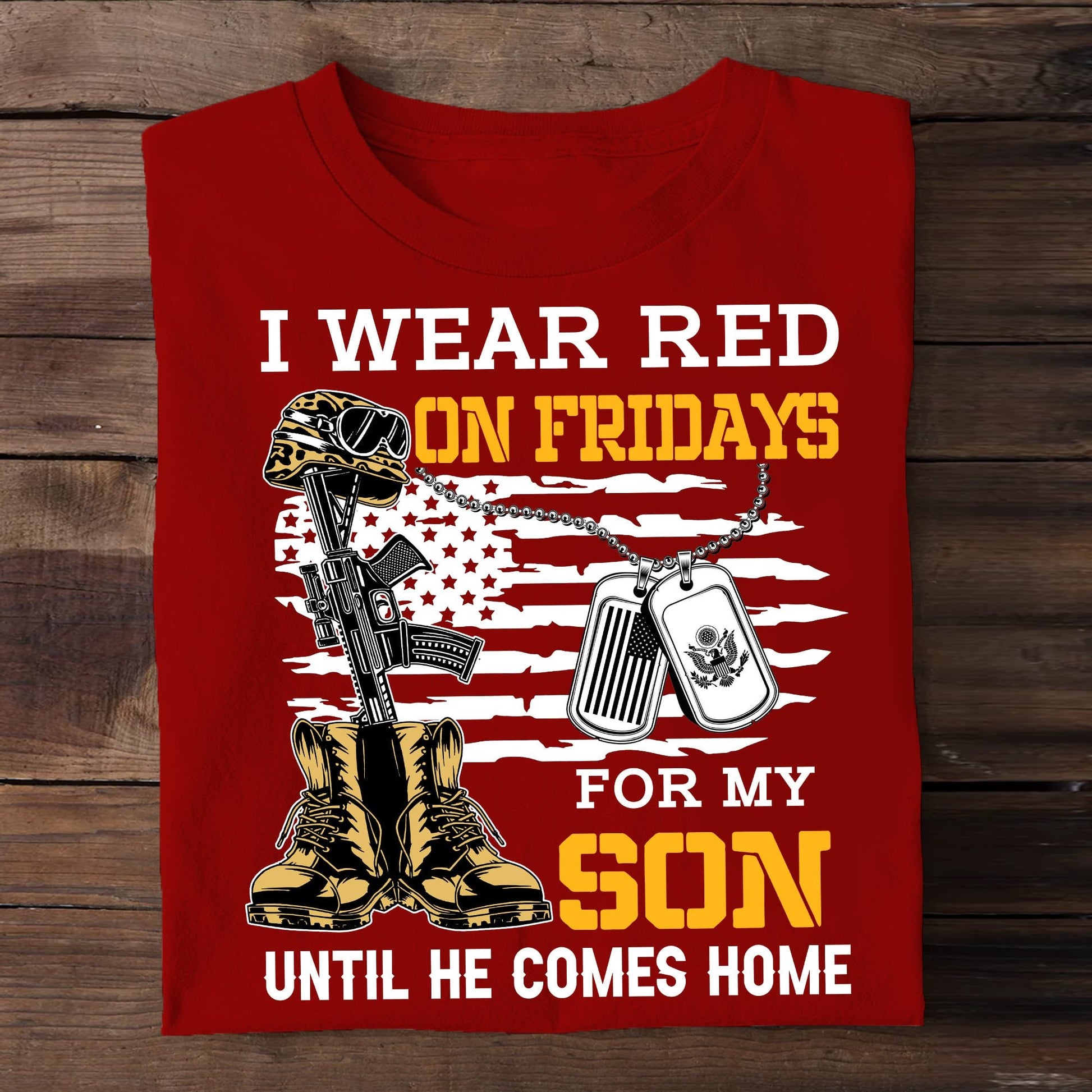 Premium I Wear Red On Fridays T-Shirt NPVC140401
