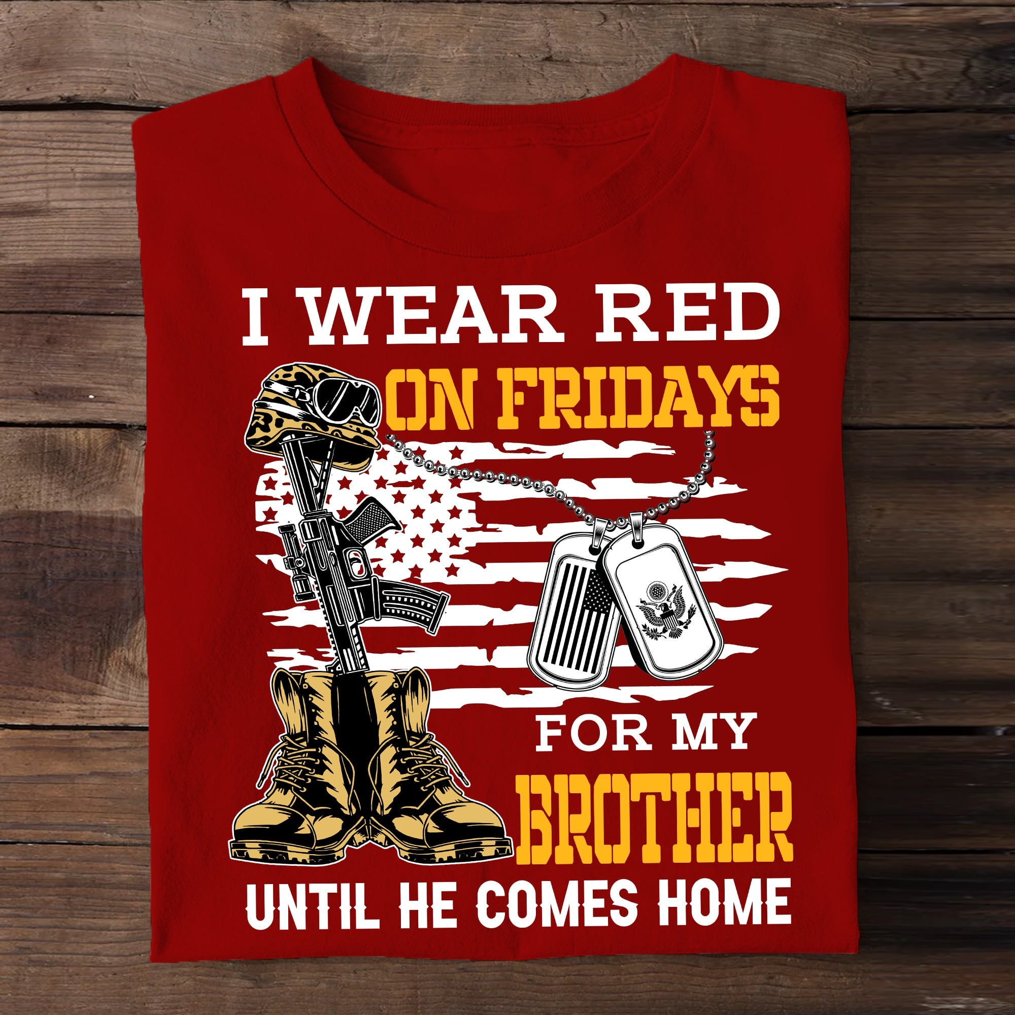 Premium I Wear Red On Fridays T-Shirt NPVC140401