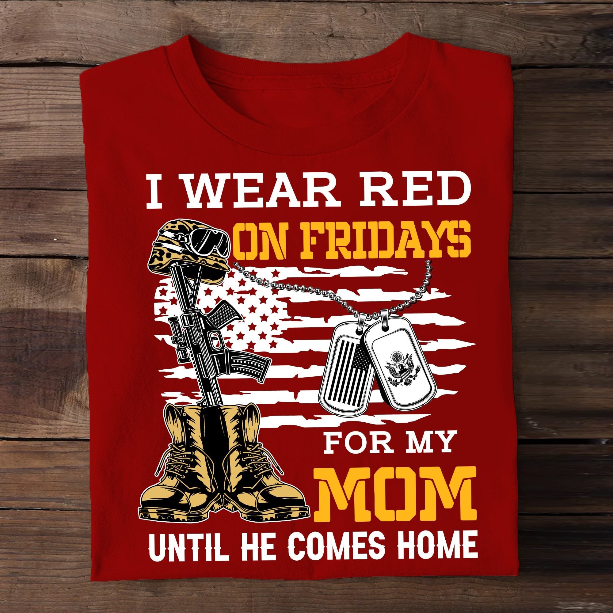 Premium I Wear Red On Fridays T-Shirt NPVC140401