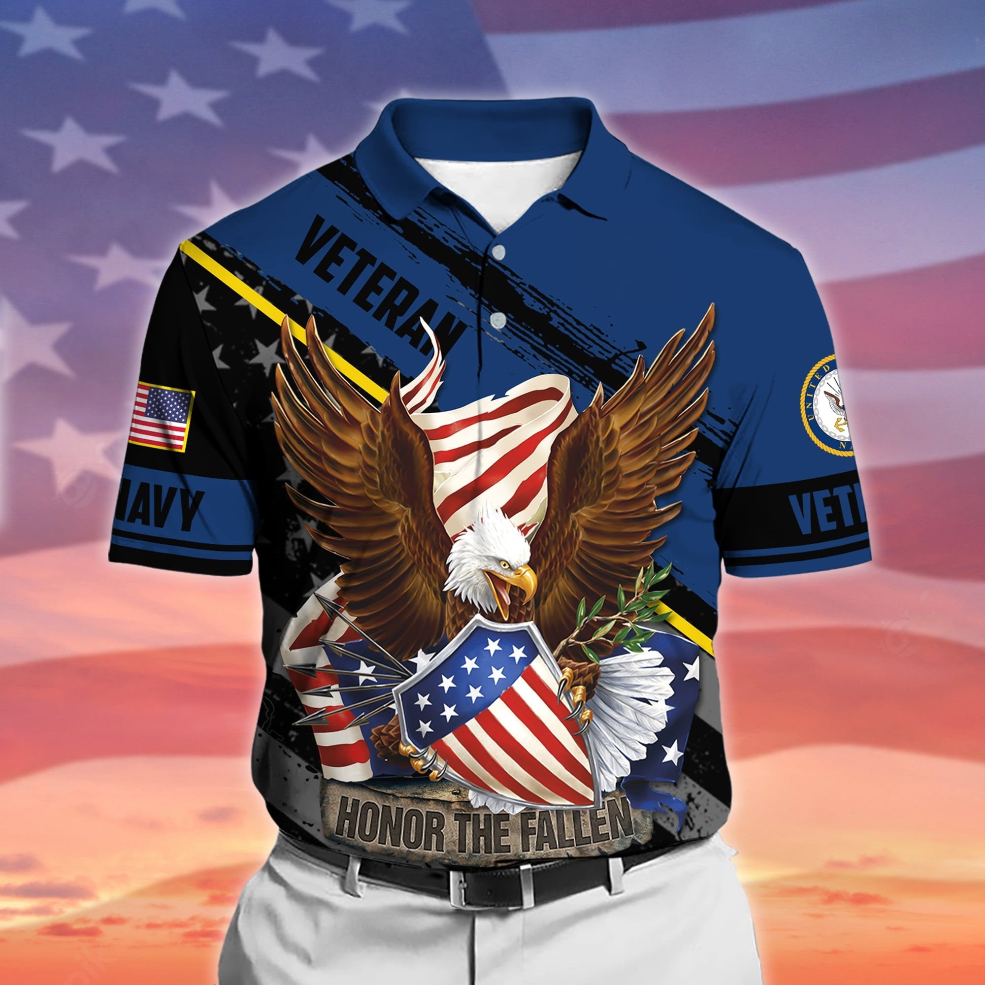 Premium Honor The Fallen US Veteran Polo And Hawaii Shirt NPVC091102