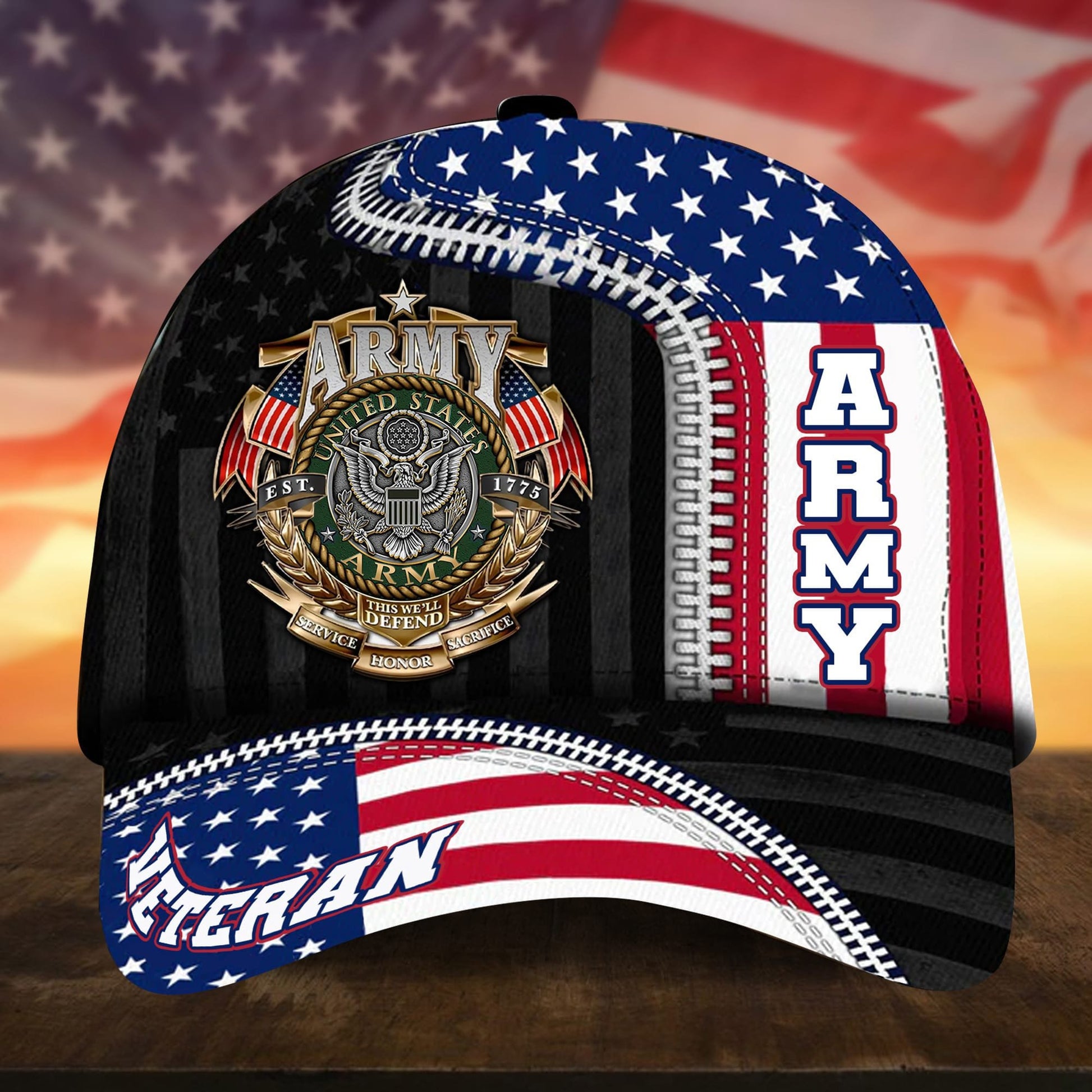 Unique Proudly Served US Veteran Cap NPVC310505