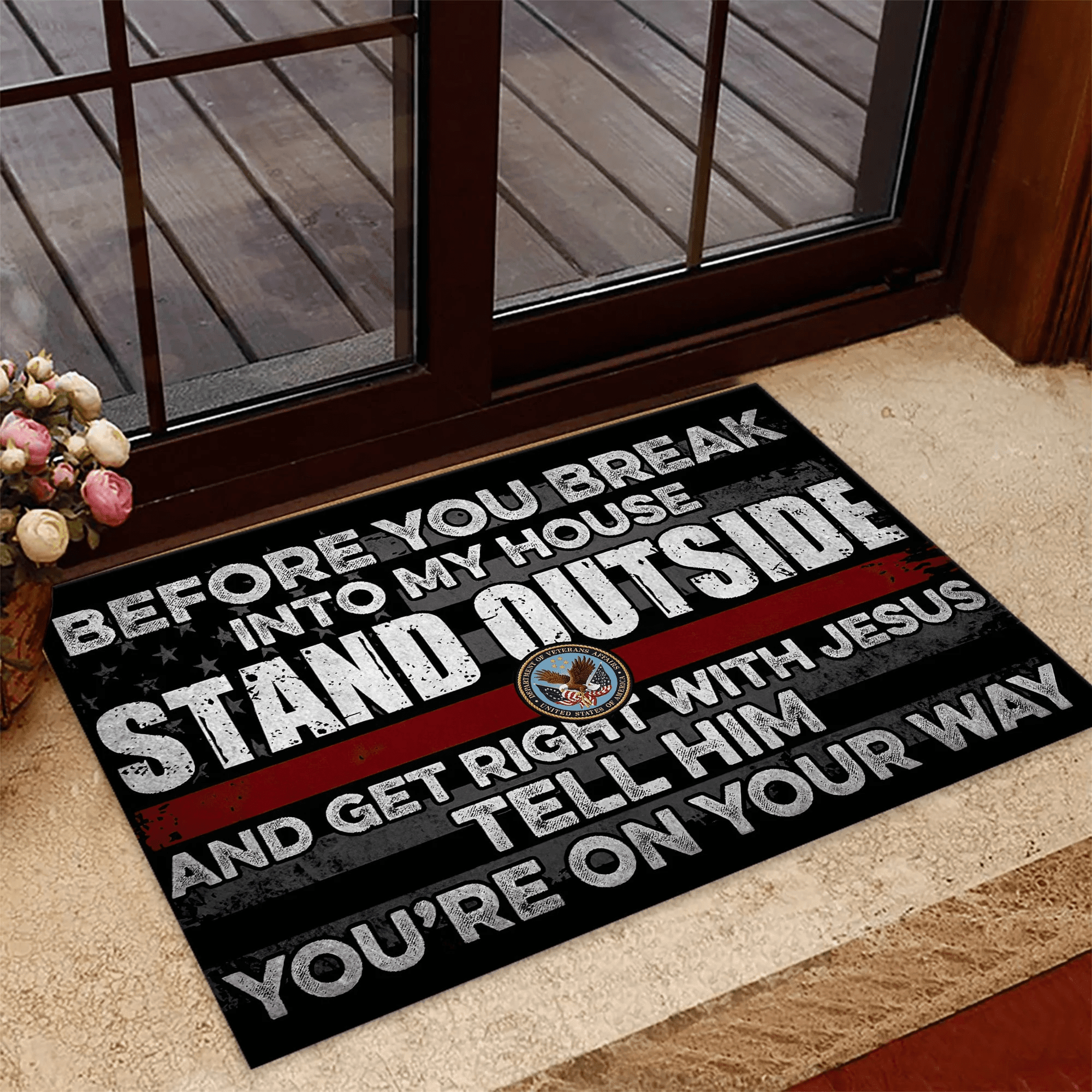 Premium Unique US Veteran Doormat NPVC210410