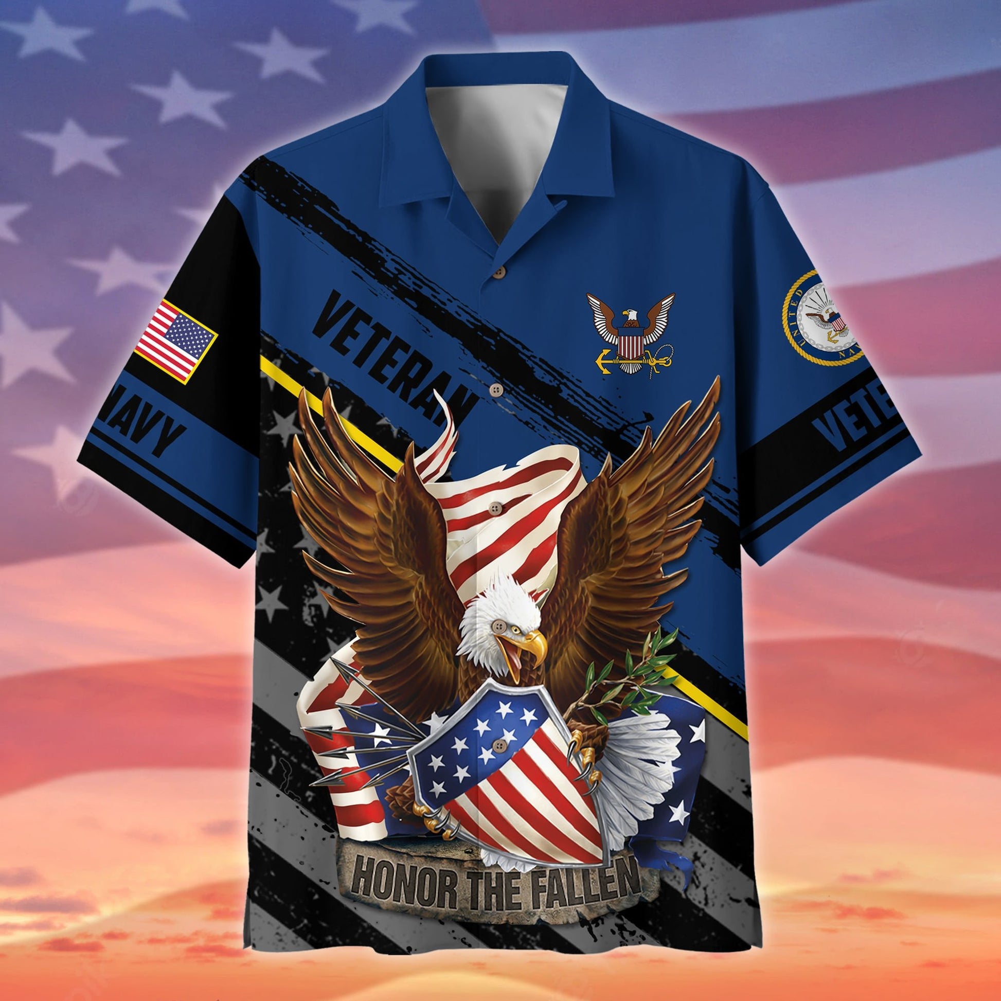 Premium Honor The Fallen US Veteran Polo And Hawaii Shirt NPVC091102