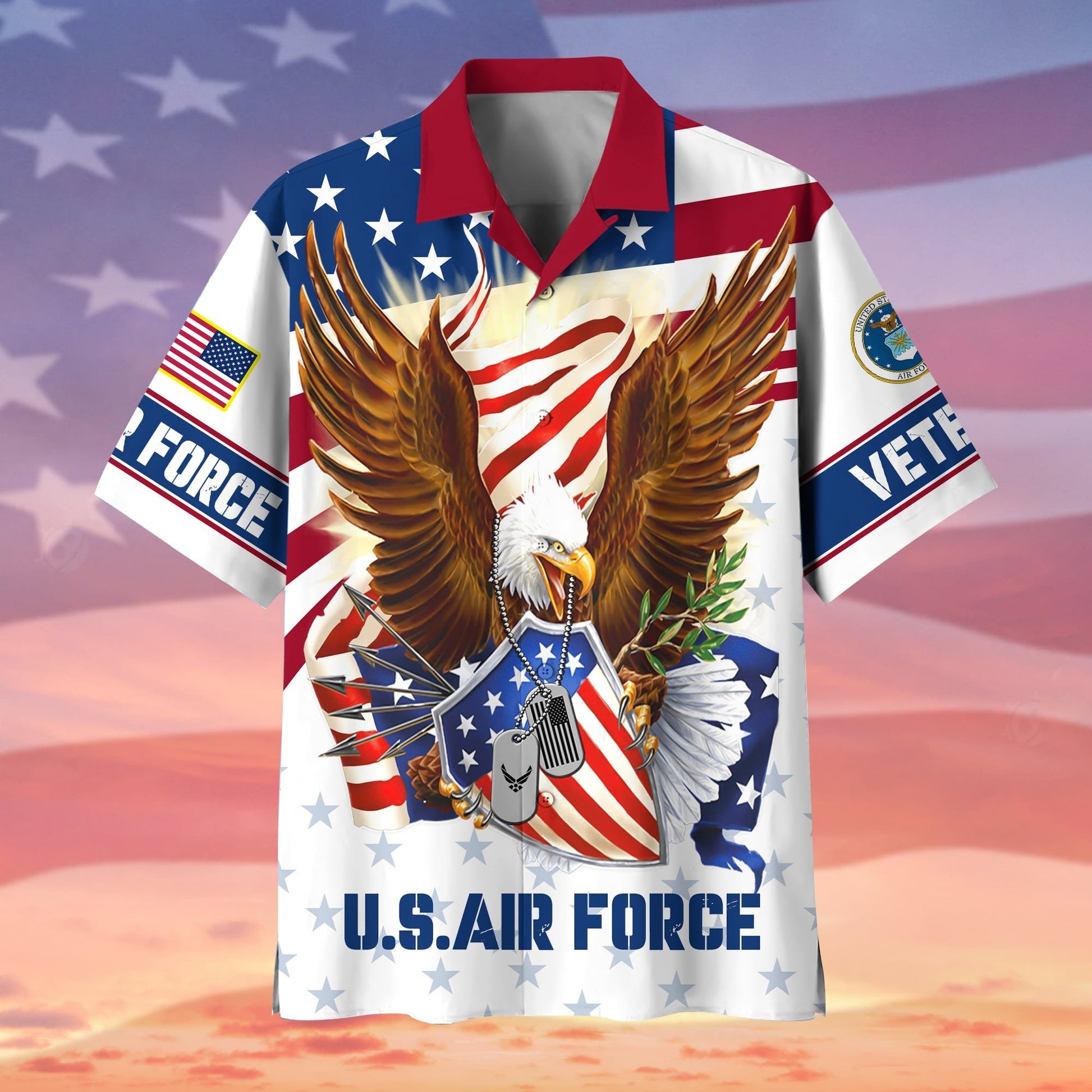 Premium Eagle US Veteran Hawaii Shirt APVC130702