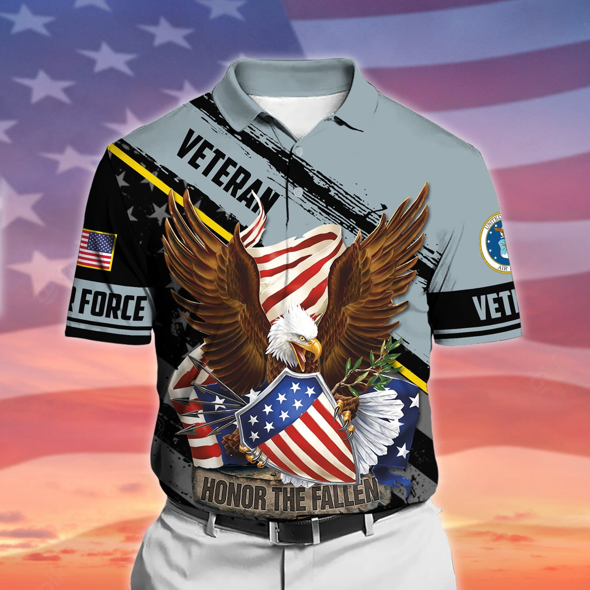 Premium Honor The Fallen US Veteran Polo And Hawaii Shirt NPVC091102