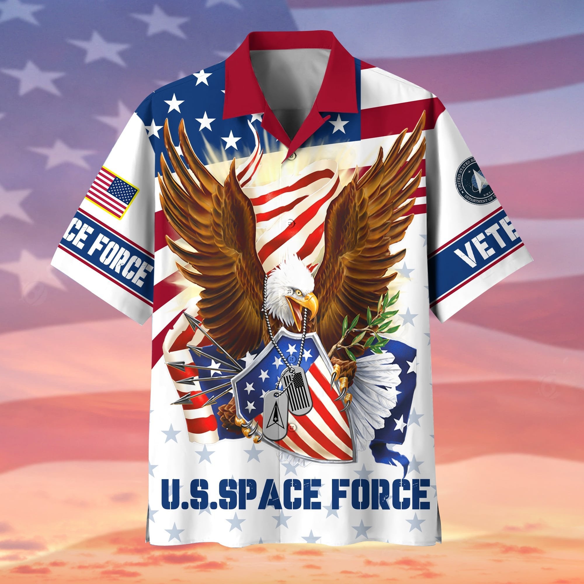 Premium Eagle US Veteran Hawaii Shirt APVC130702