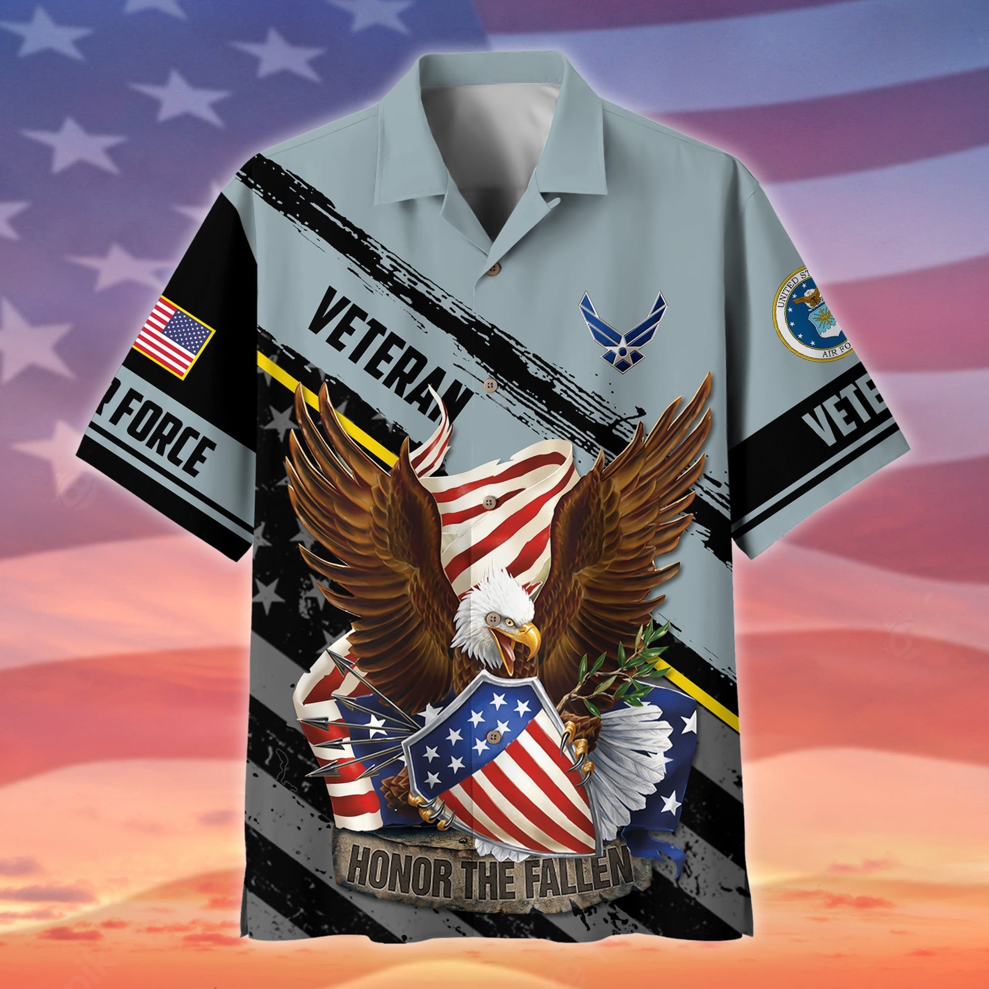 Premium Honor The Fallen US Veteran Polo And Hawaii Shirt NPVC091102