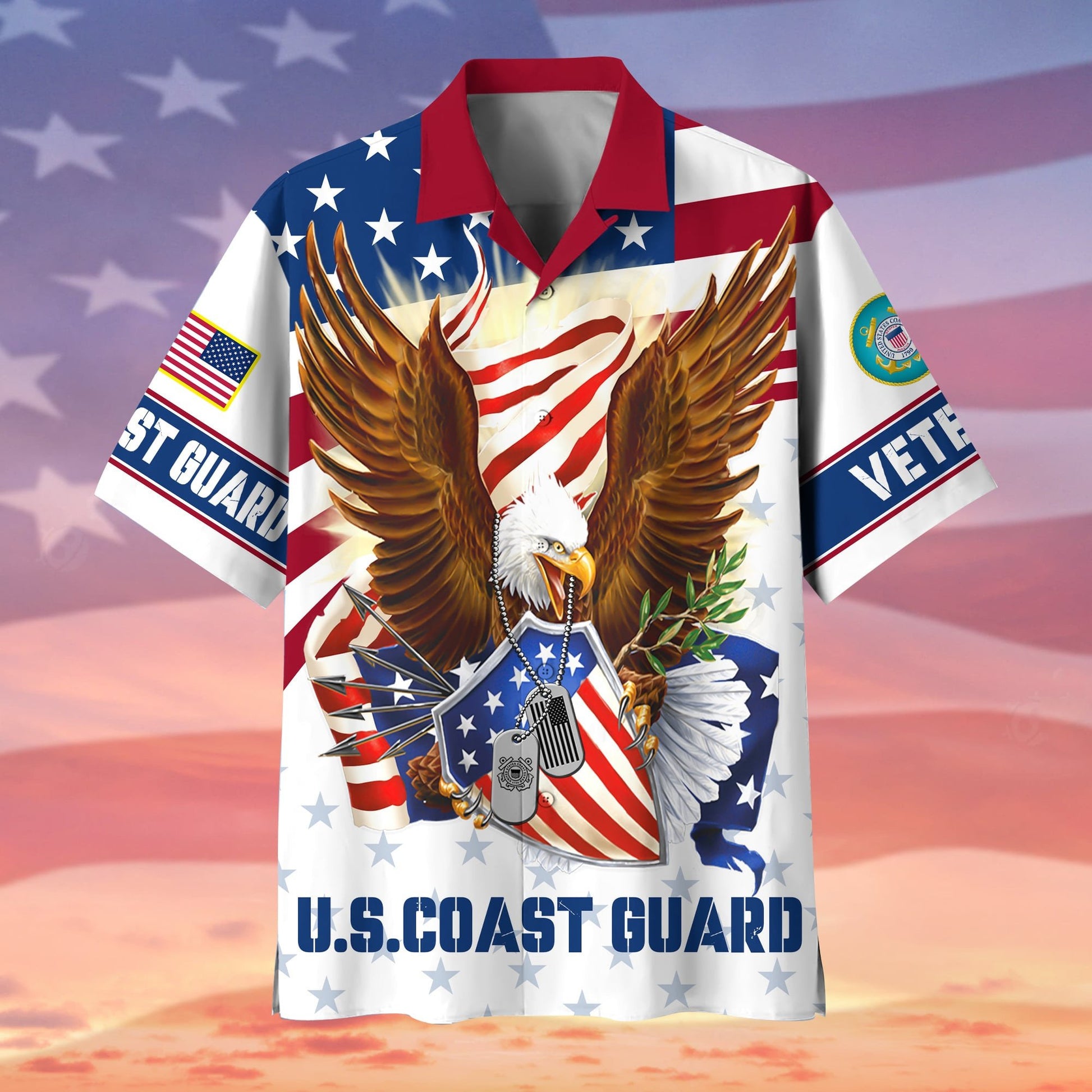 Premium Eagle US Veteran Hawaii Shirt APVC130702