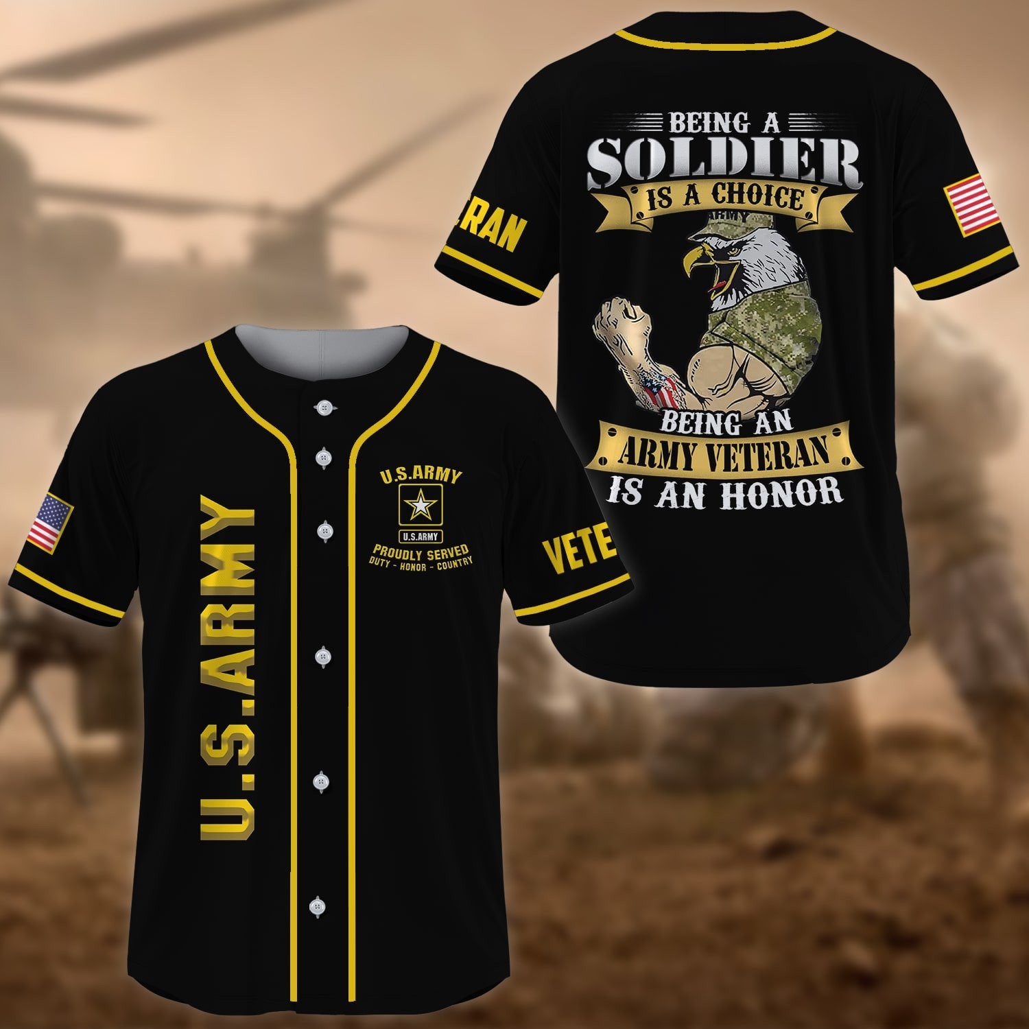 Premium Being A Veteran Is An Honor US Veteran Baseball Jersey NPVC310301
