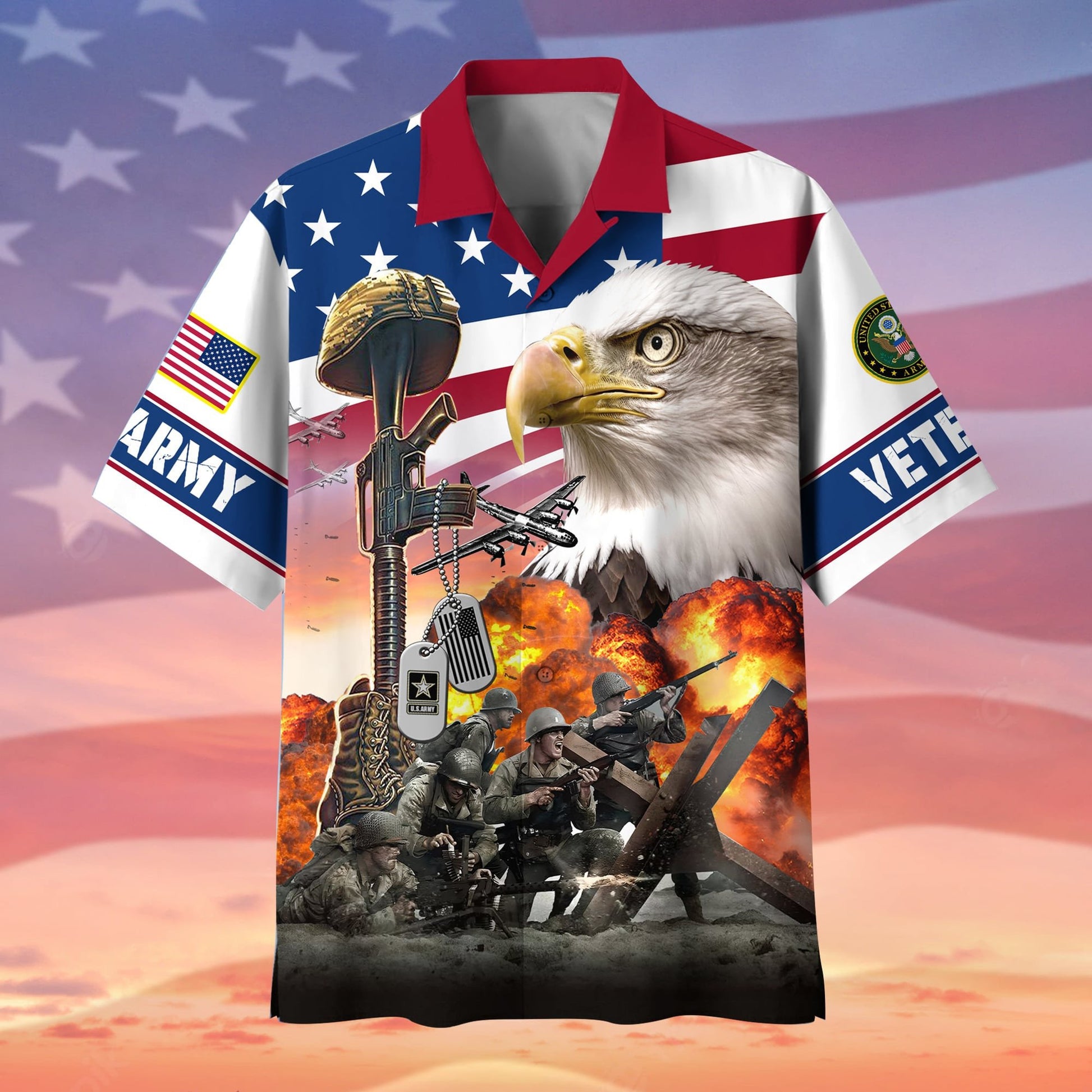 Premium Honoring All Who Served US Veteran Hawaii Shirt APVC130701