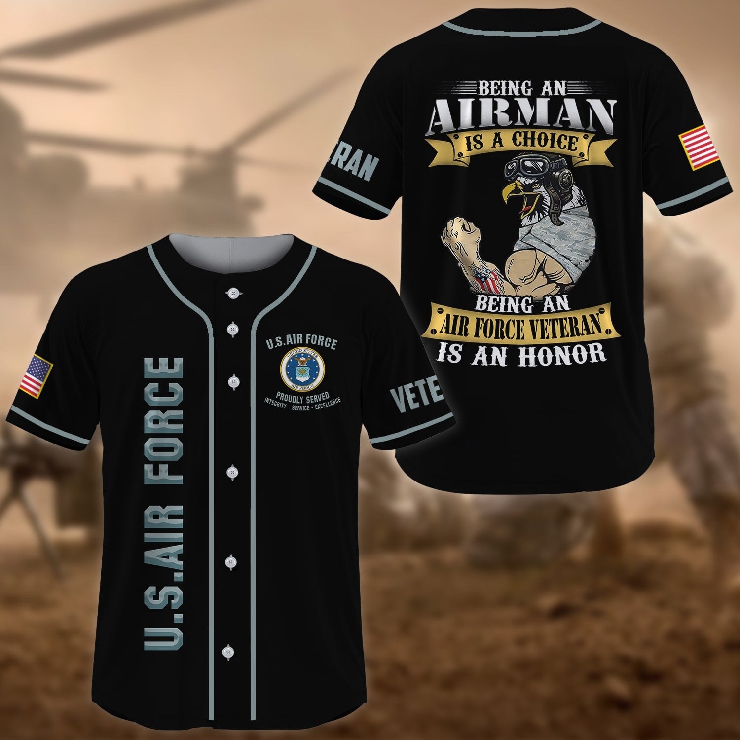 Premium Being A Veteran Is An Honor US Veteran Baseball Jersey NPVC310301