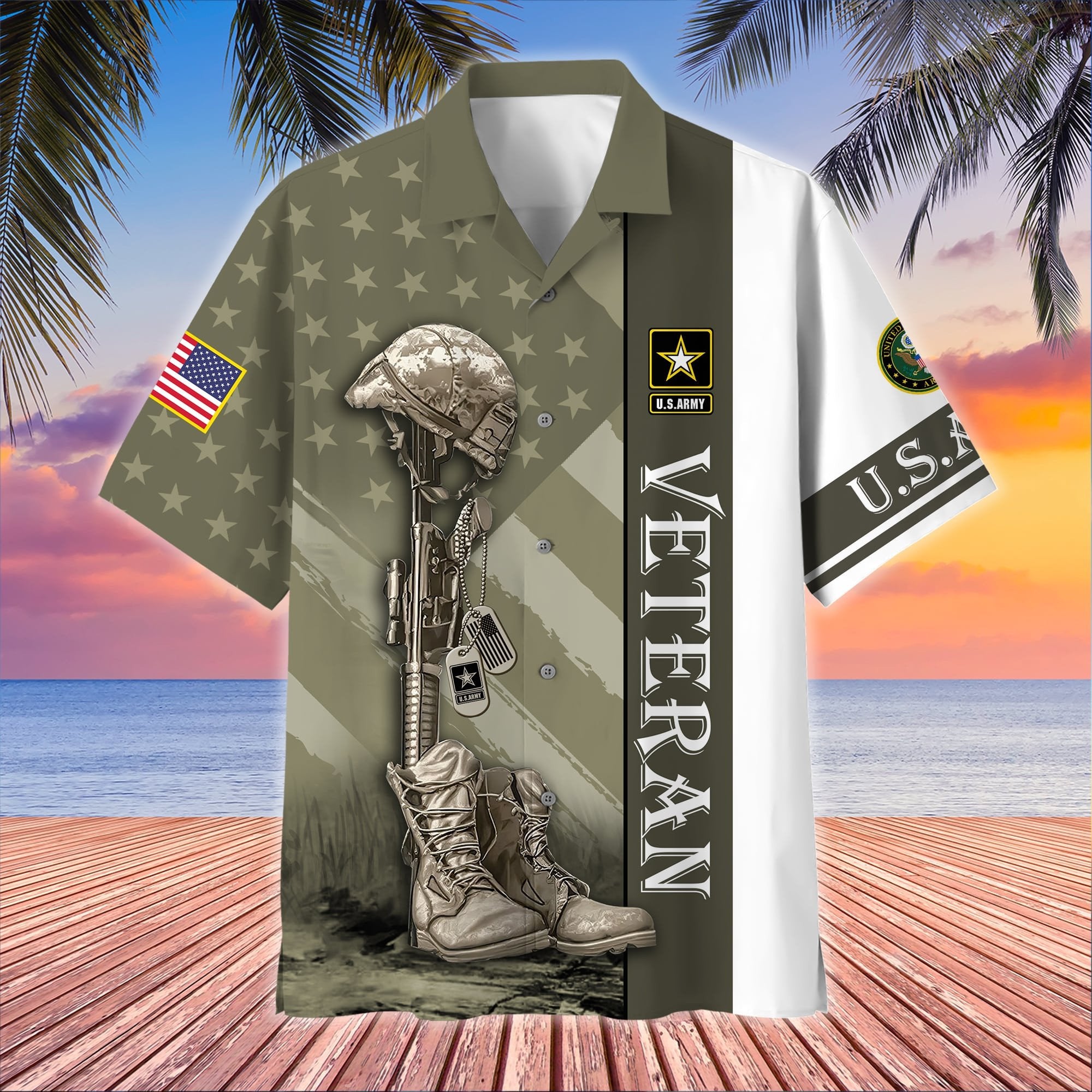 Premium Multiple US Military Services US Veteran Hawaii Shirt APVC120703