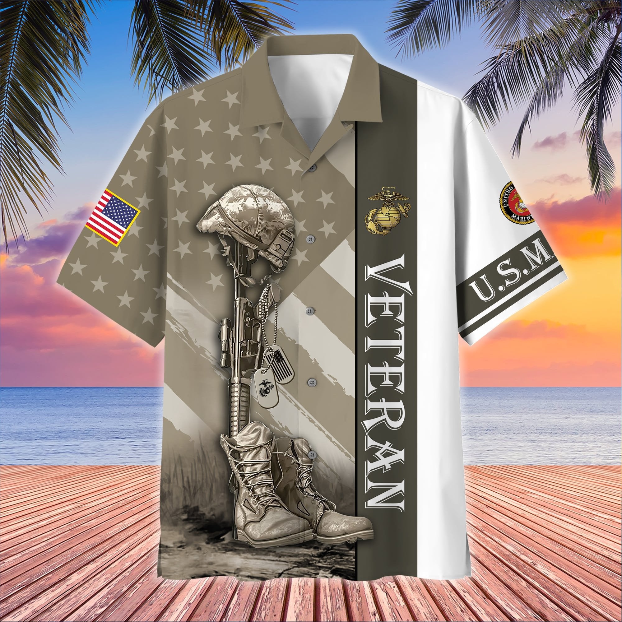 Premium Multiple US Military Services US Veteran Hawaii Shirt APVC120703