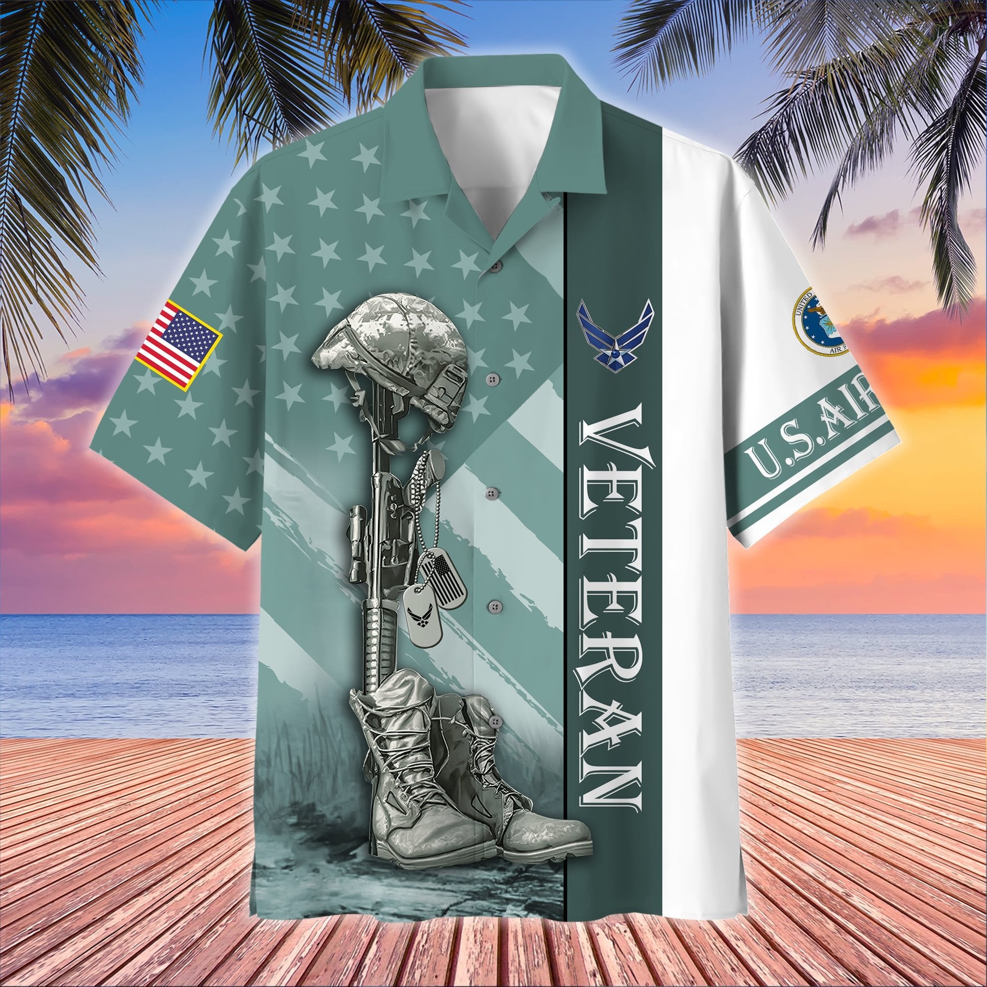 Premium Multiple US Military Services US Veteran Hawaii Shirt APVC120703