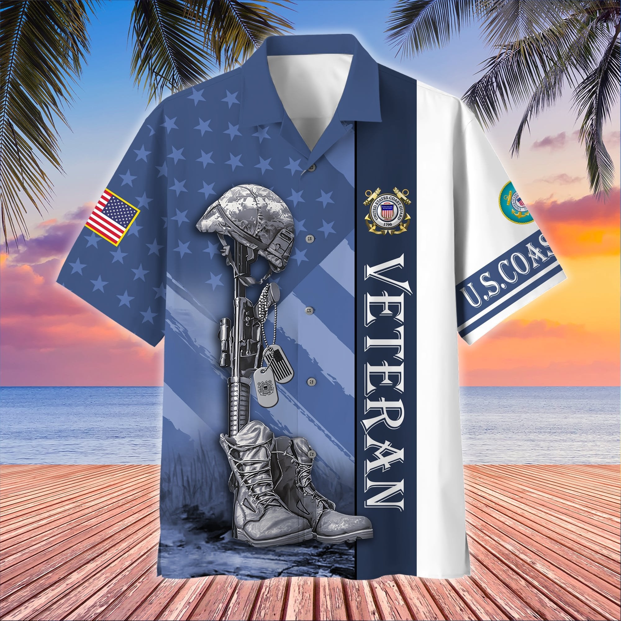 Premium Multiple US Military Services US Veteran Hawaii Shirt APVC120703