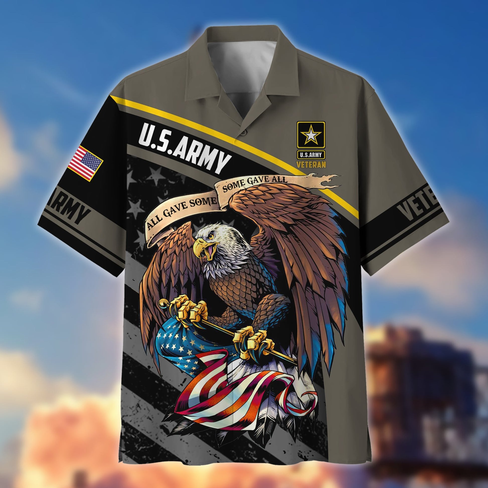 Premium Eagle US Veteran Hawaii Shirt NPVC060302