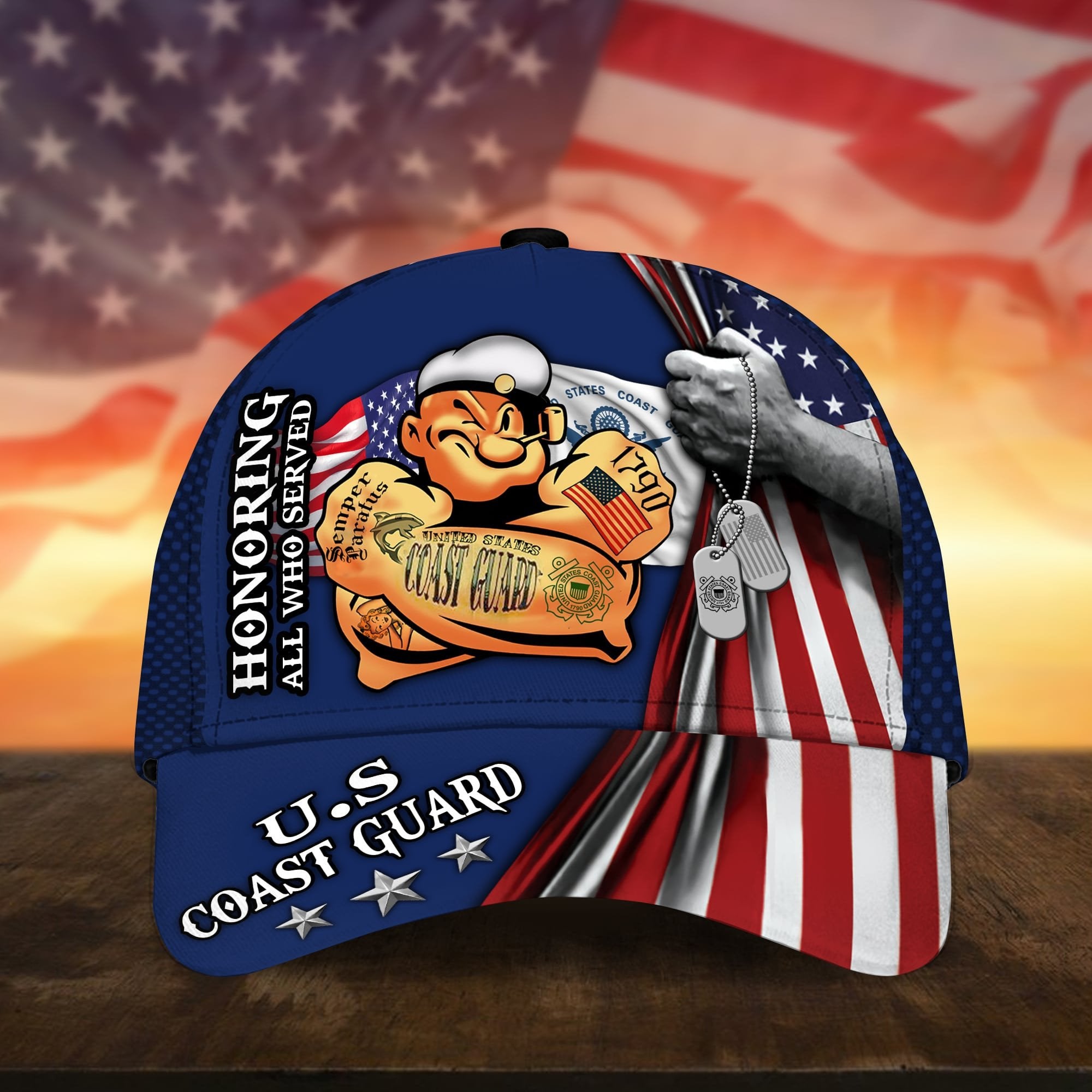 Premium Honoring All Who Served US Veteran Cap APVC100702
