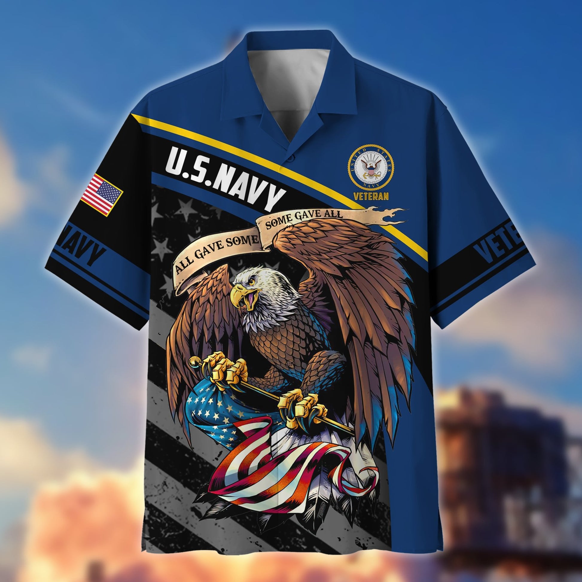 Premium Eagle US Veteran Hawaii Shirt NPVC060302