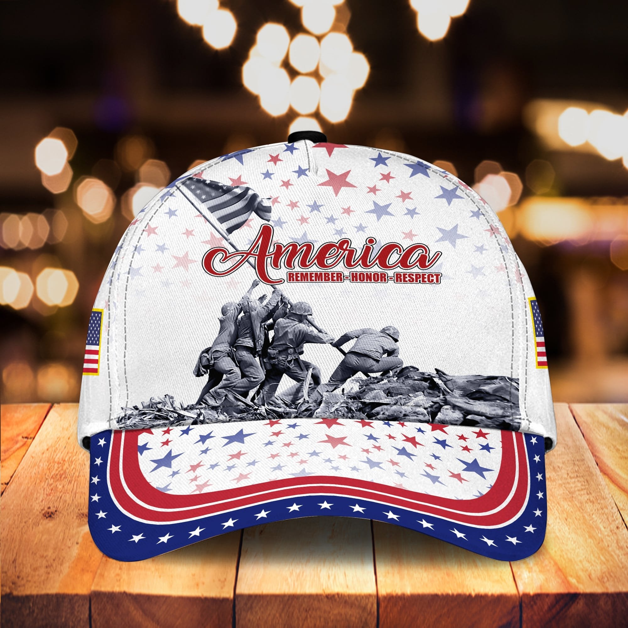 Premium America Honor-Remember-Respect US Veteran Cap NPVC150210