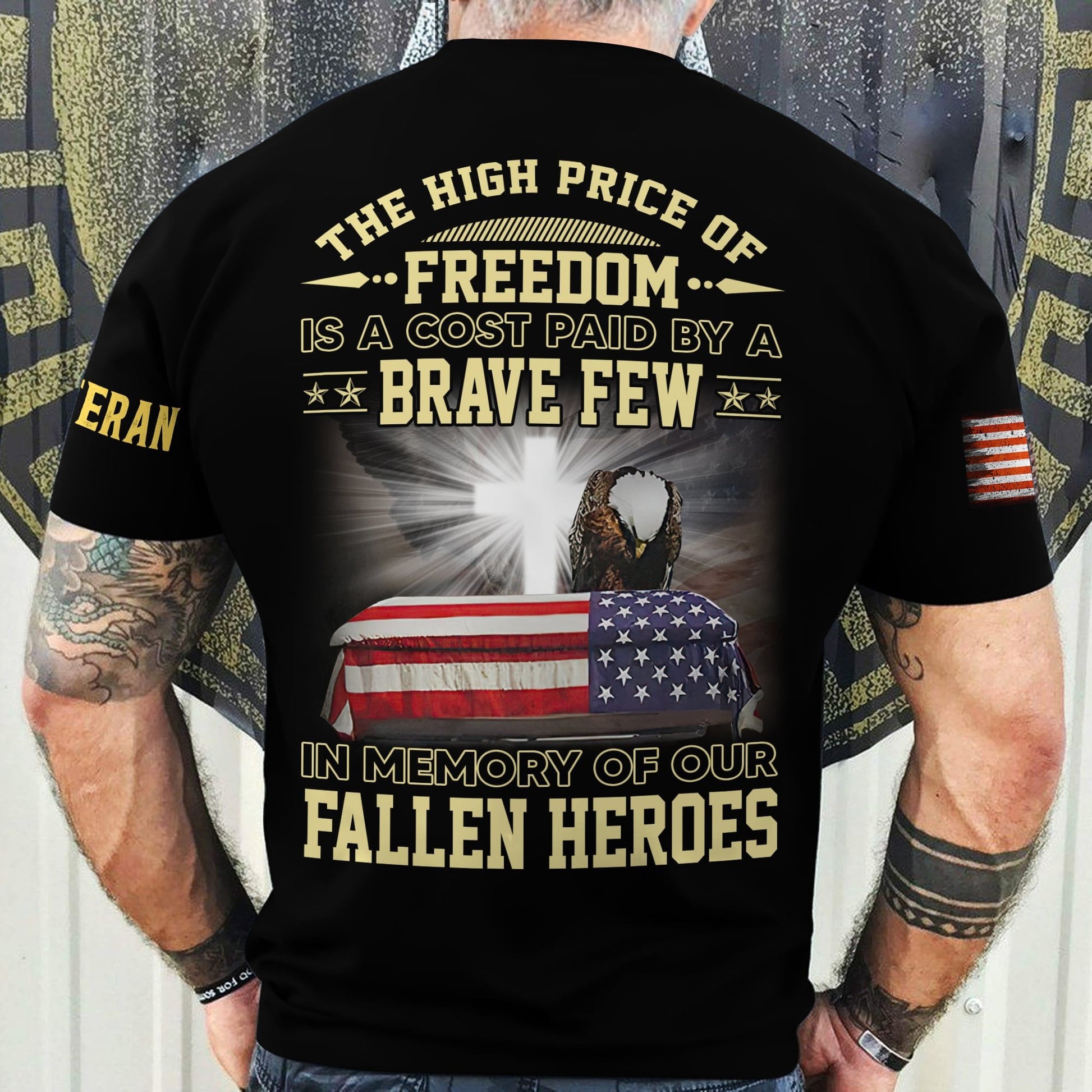 Premium The High Price Of Freedom US Veteran T-Shirt NPVC190401
