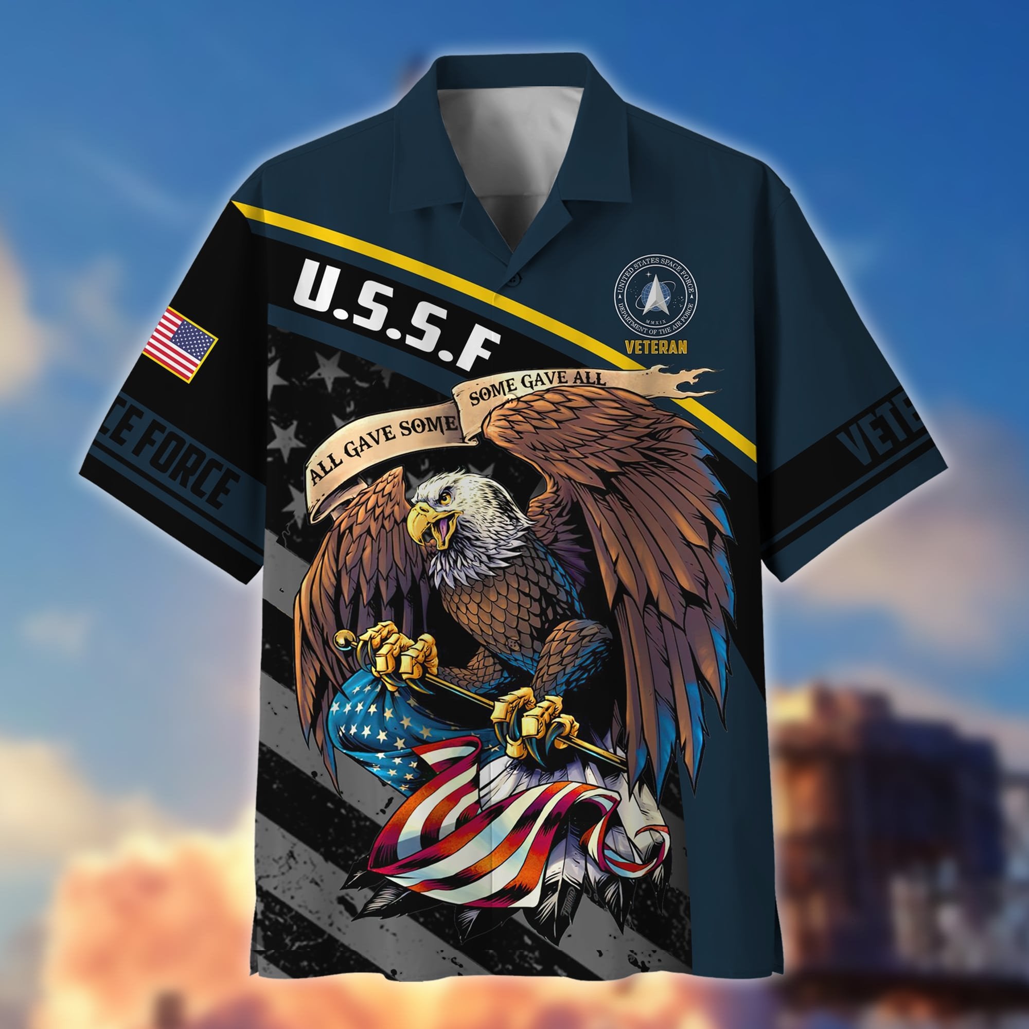 Premium Eagle US Veteran Hawaii Shirt NPVC060302