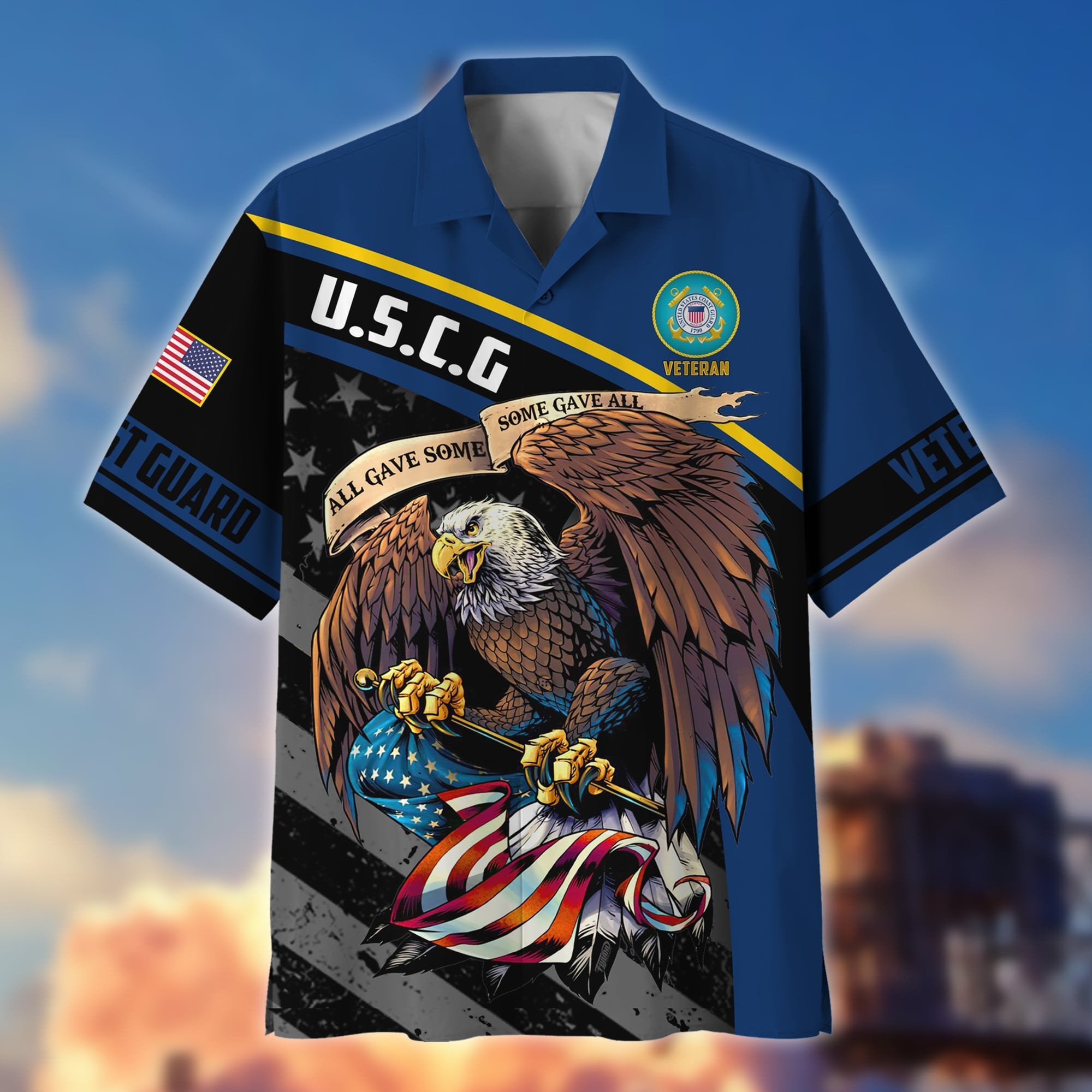 Premium Eagle US Veteran Hawaii Shirt NPVC060302