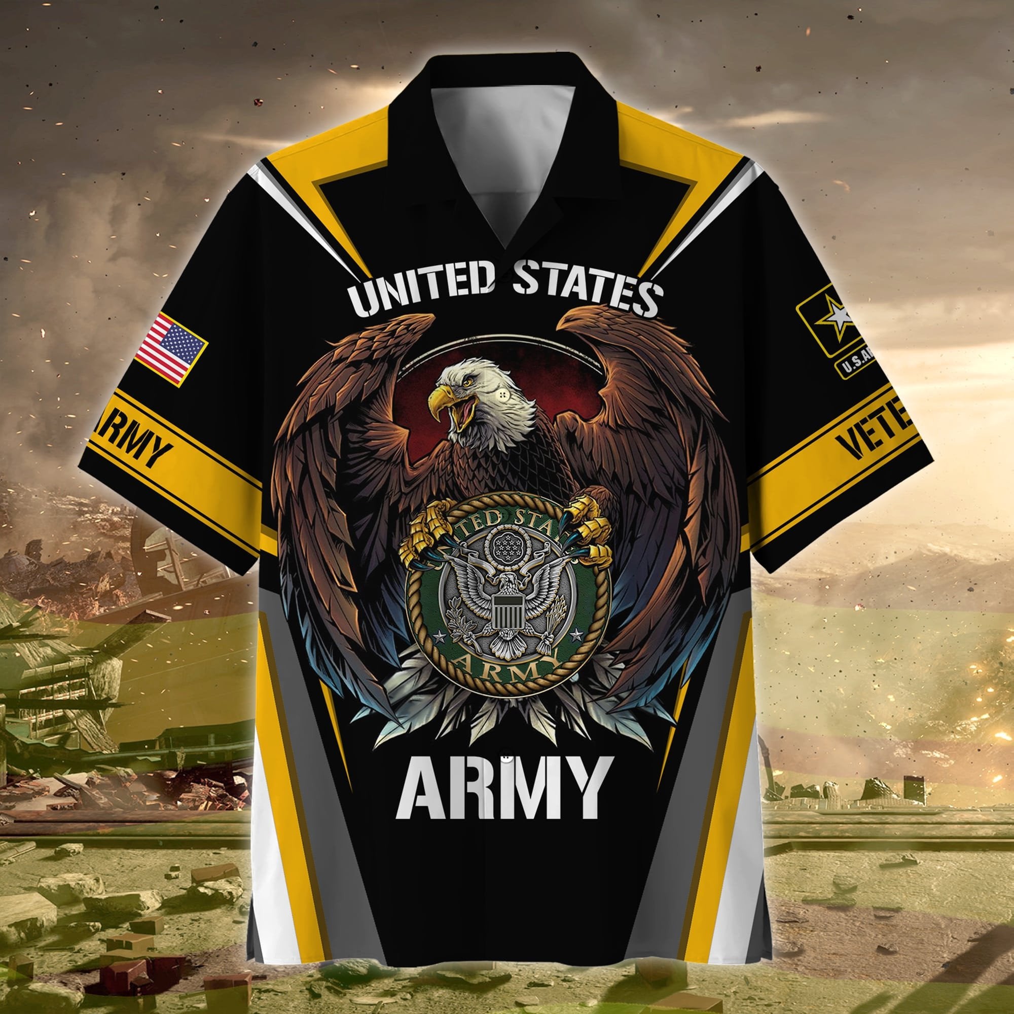 Premium US Multiple Service Veteran Hawaii Shirt NPVC230204