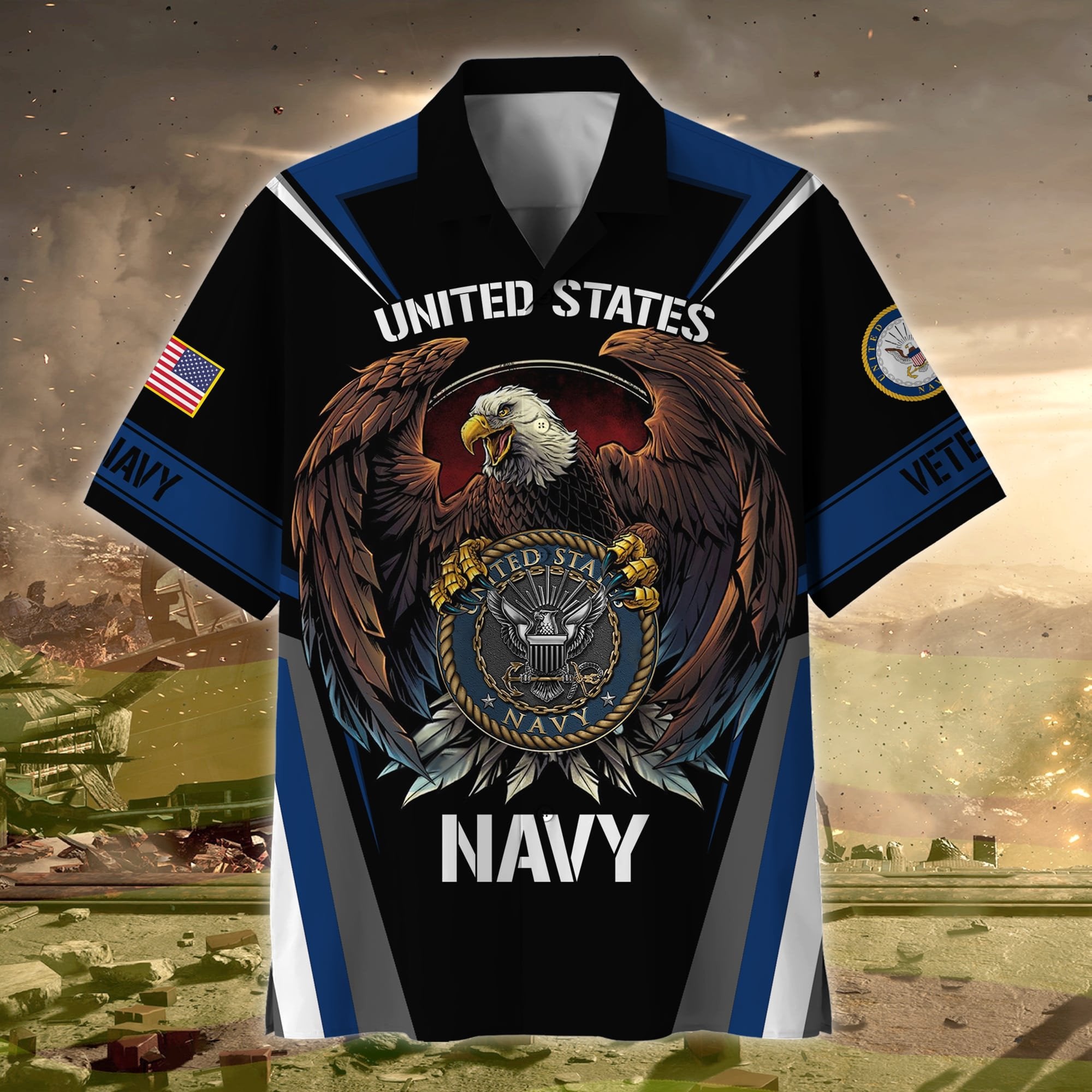 Premium US Multiple Service Veteran Hawaii Shirt NPVC230204
