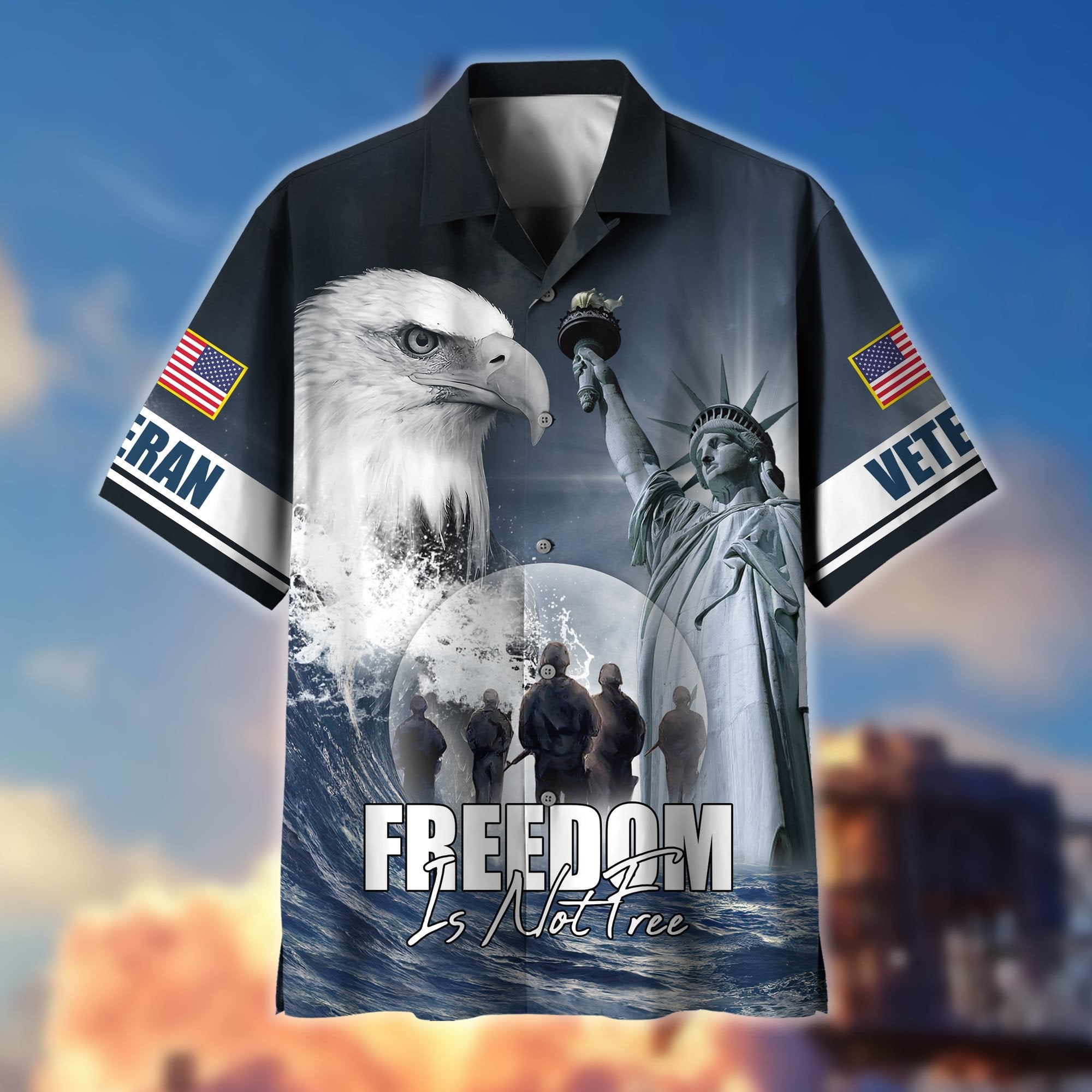 Premium Freedom Is Not Free US Veteran Hawaii Shirt NPVC180503