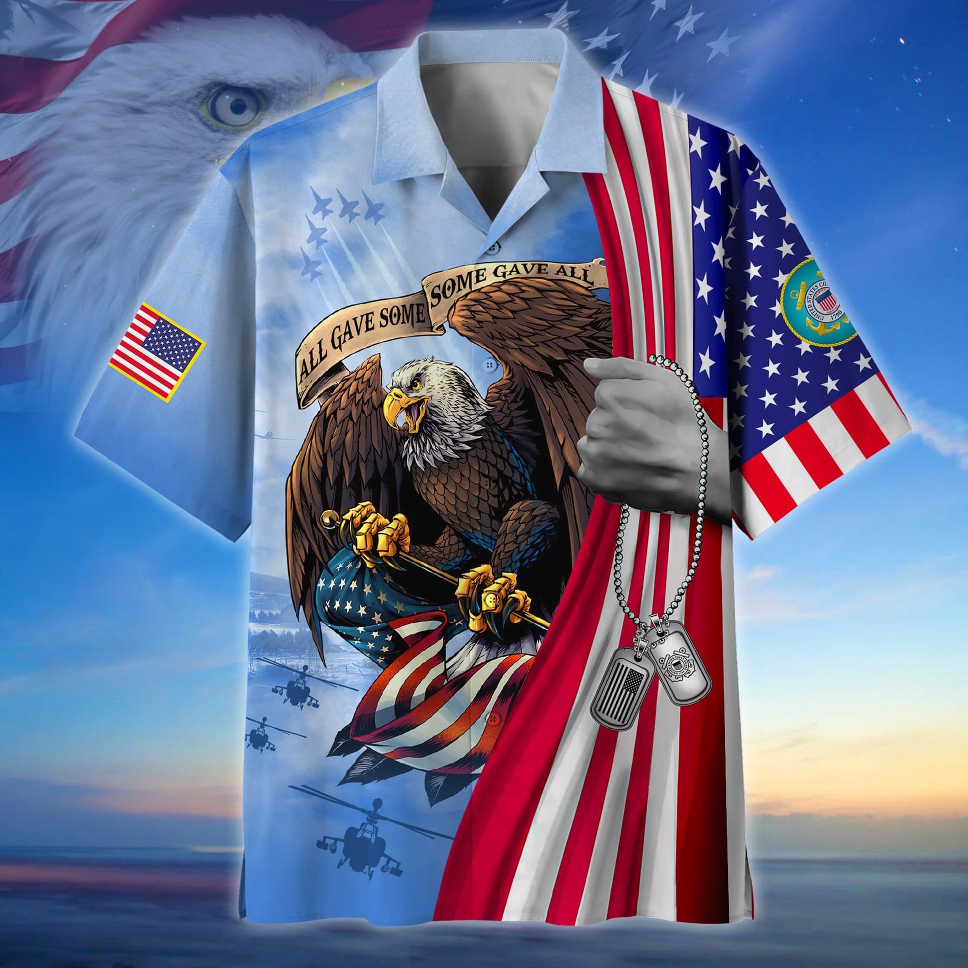 Premium American Pride US Veteran Hawaii Shirt NPVC150603