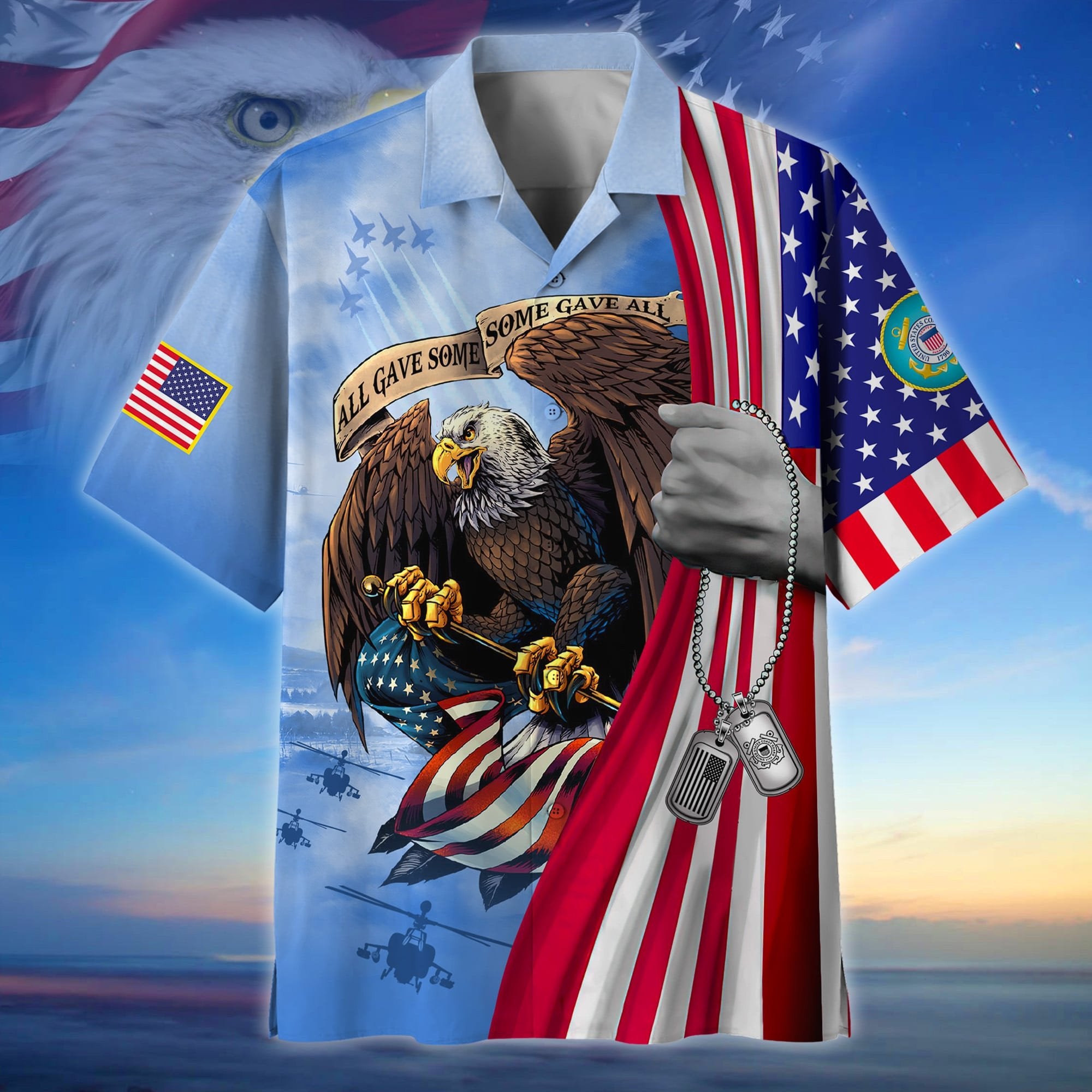 Premium American Pride US Veteran Hawaii Shirt NPVC150603
