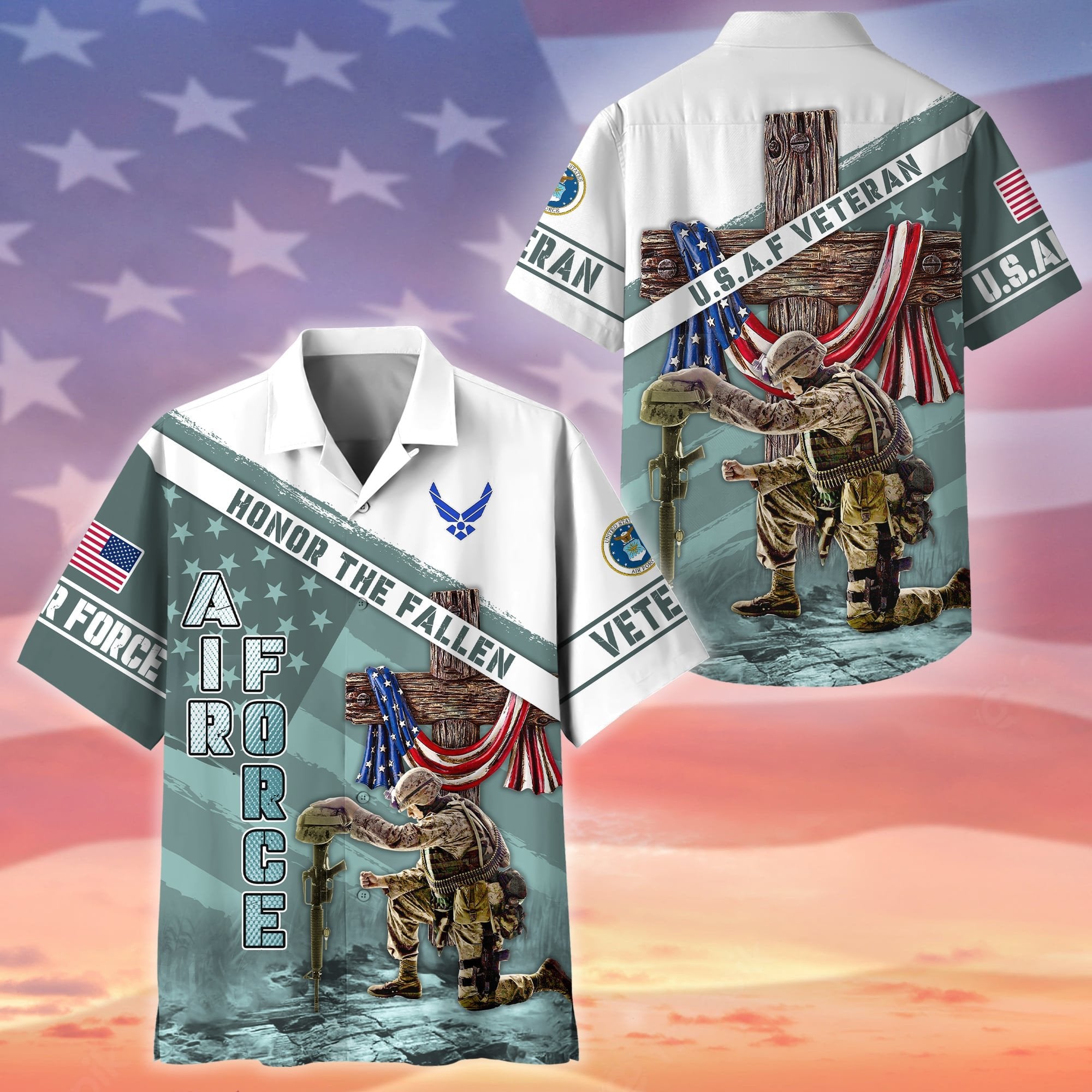 Premium Honor The Fallen US Veteran Hawaii Shirt NPVC290601
