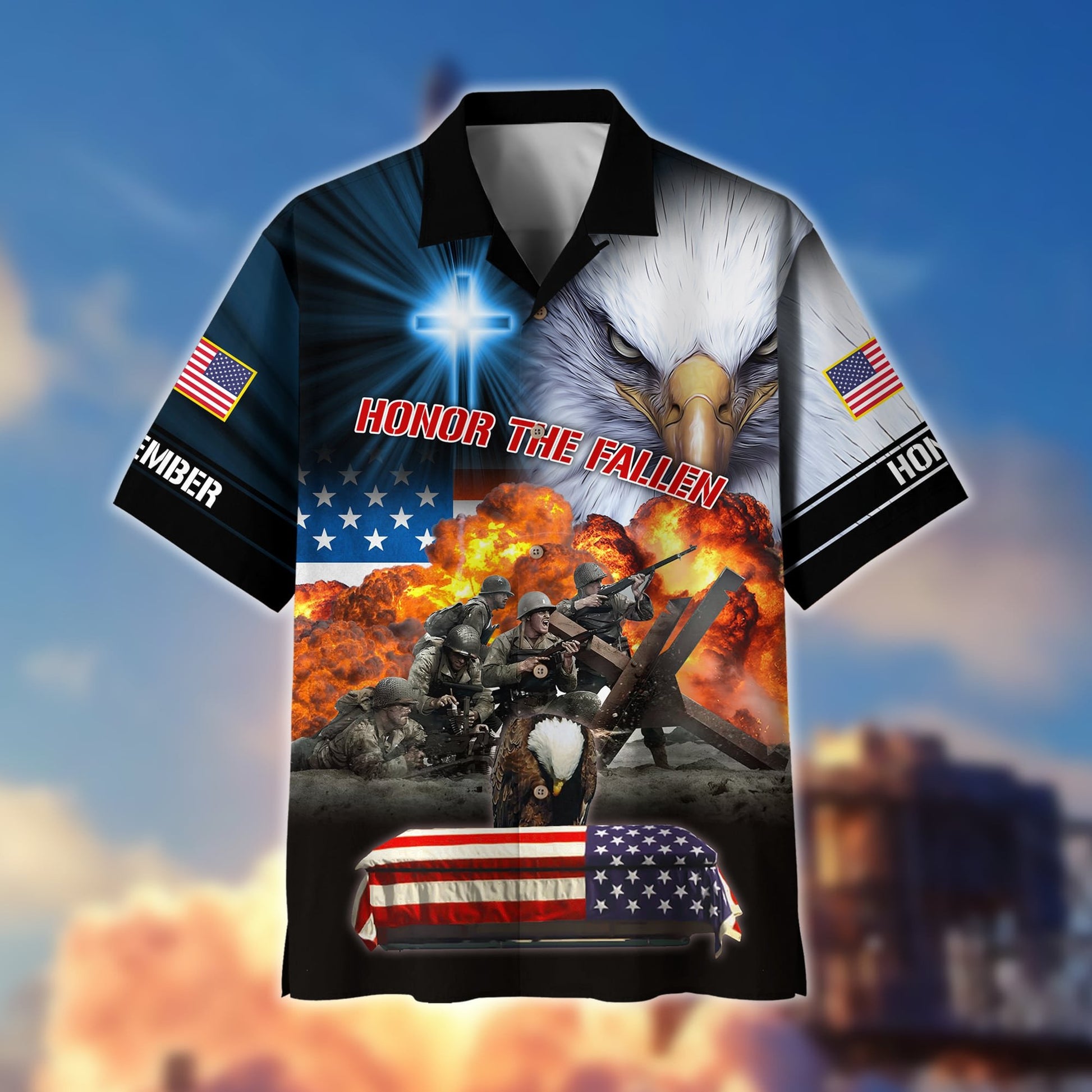 Premium Honor The Fallen Polo And Hawaii Shirt NPVC170201