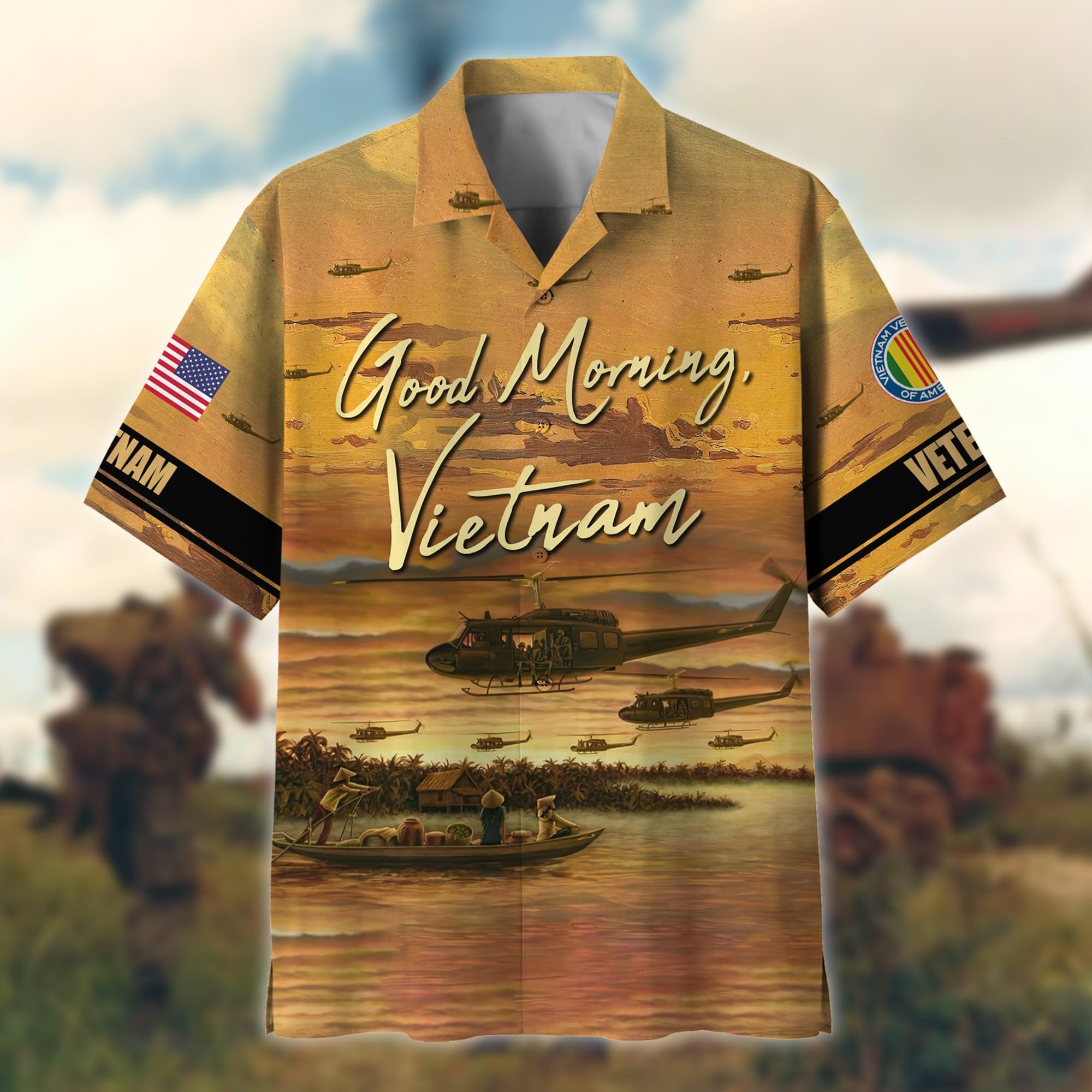 Premium Good Morning, Vietnam Polo And Hawaii Shirt NPVC260402