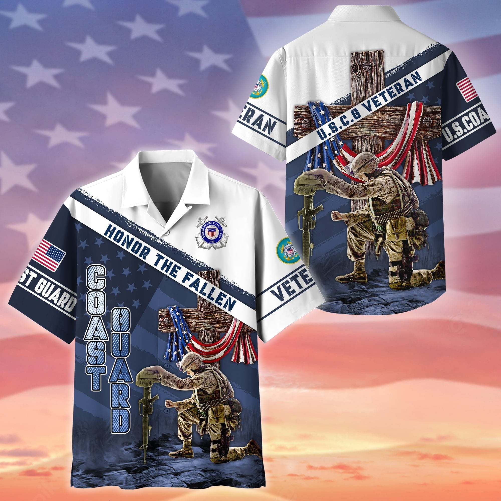 Premium Honor The Fallen US Veteran Hawaii Shirt NPVC290601