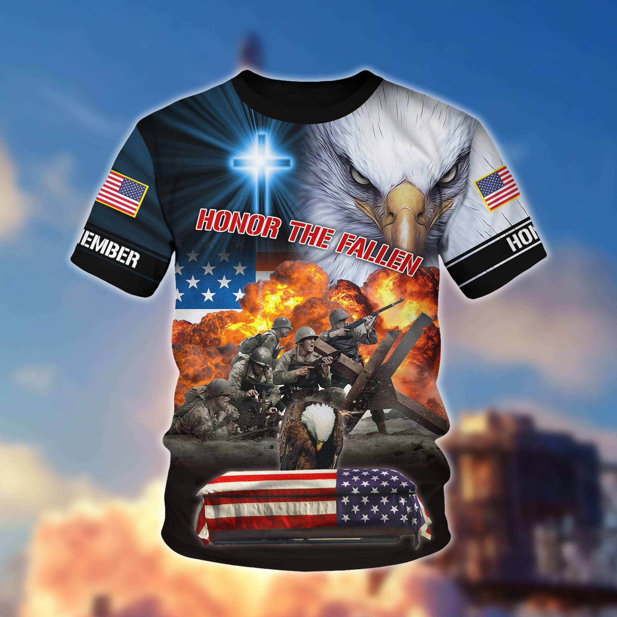 Premium Honor The Fallen Polo And Hawaii Shirt NPVC170201