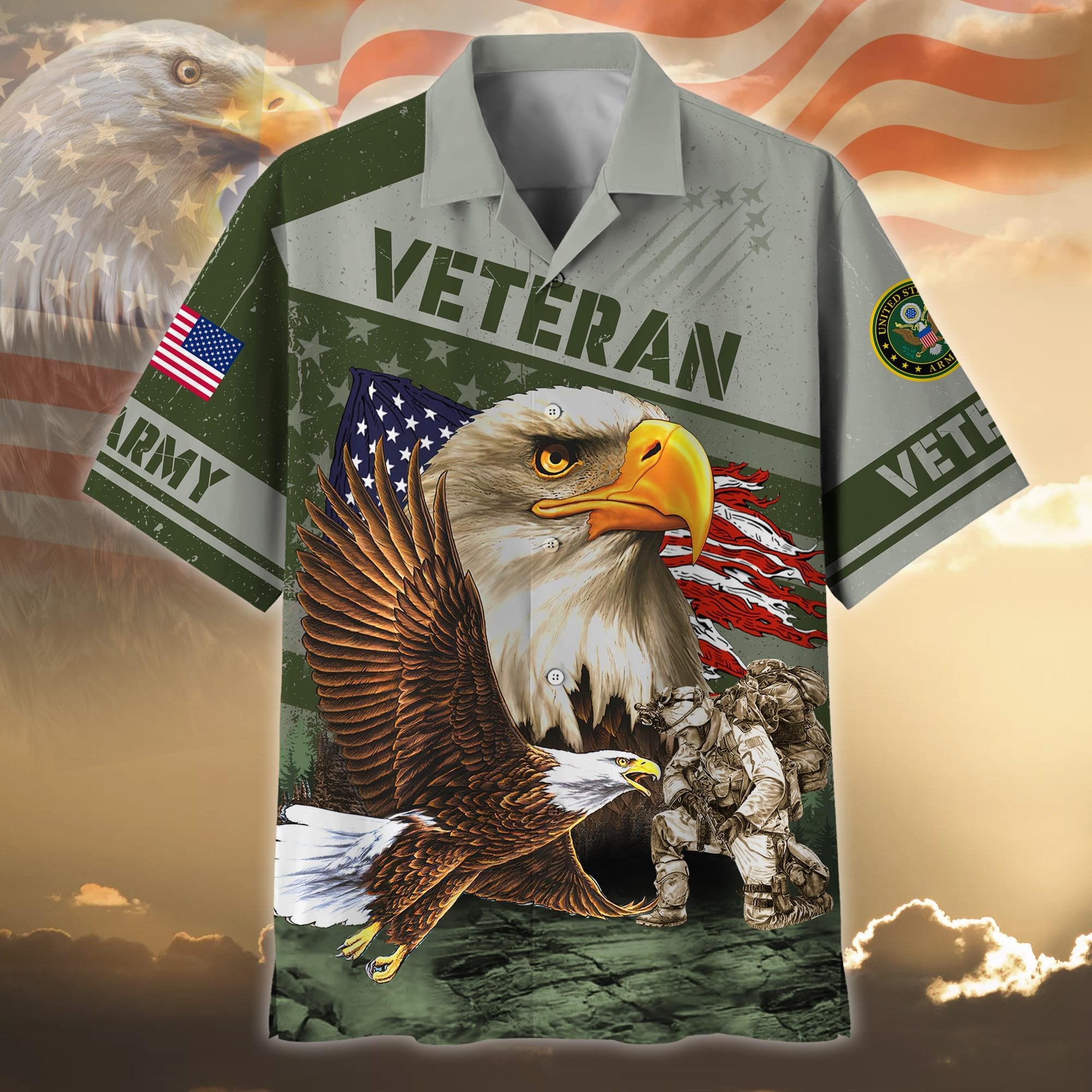 Unique Proudly Served US Veteran Hawaii Shirt NPVC150602