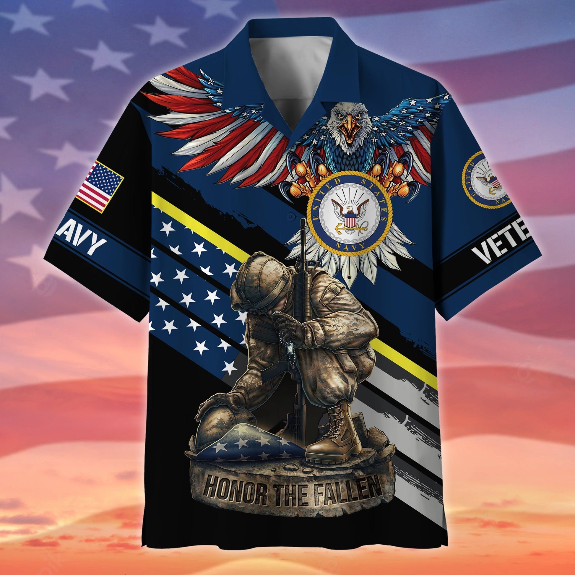 Premium Honor The Fallen US Veteran Hawaii Shirt NPVC150501