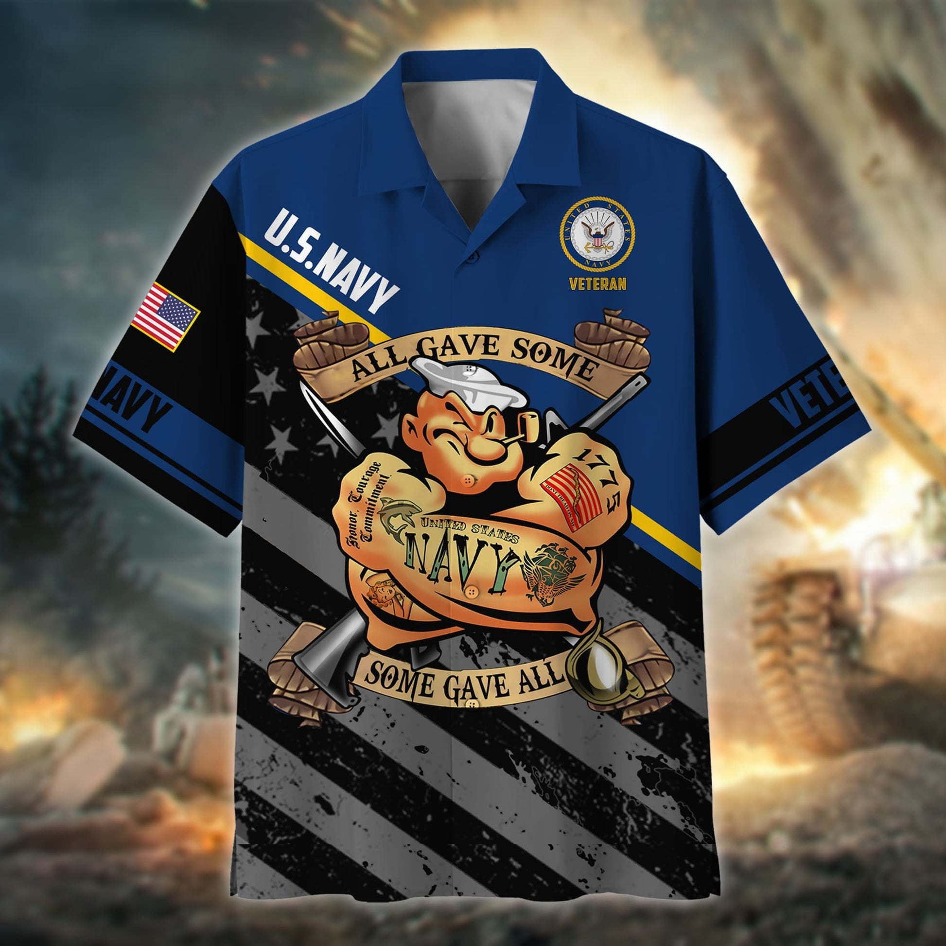 Premium All Gave Some Some Gave All US Veteran Hawaii Shirt NPVC230206