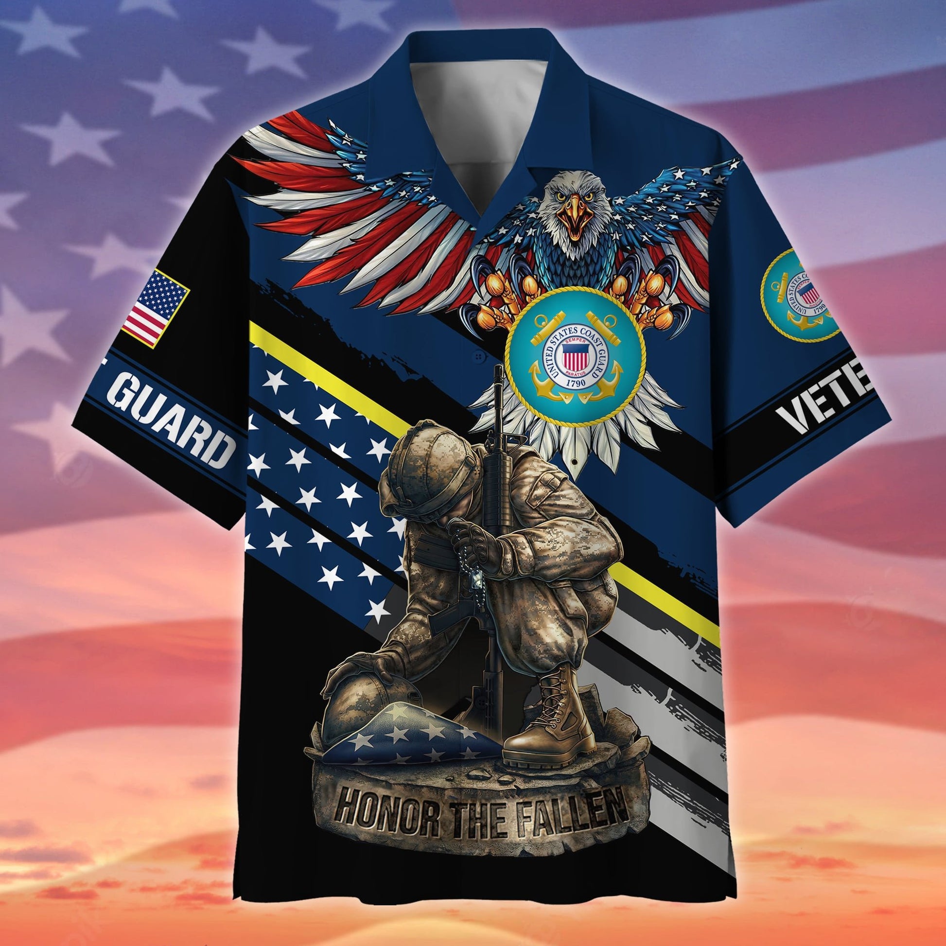 Premium Honor The Fallen US Veteran Hawaii Shirt NPVC150501
