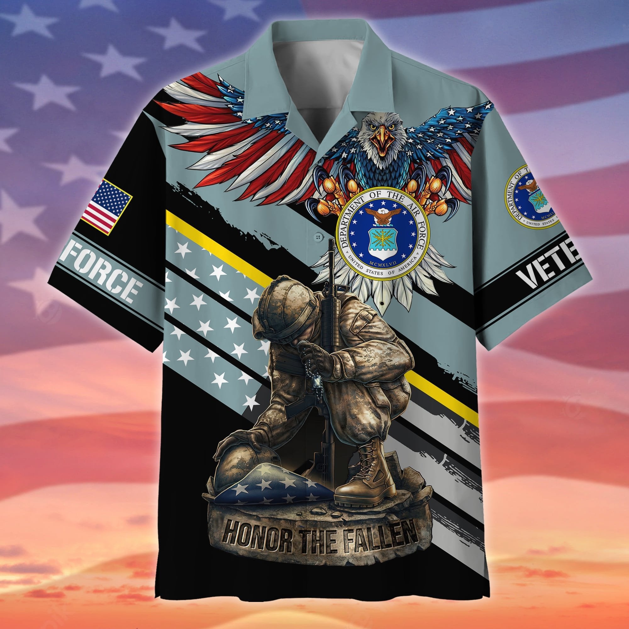 Premium Honor The Fallen US Veteran Hawaii Shirt NPVC150501